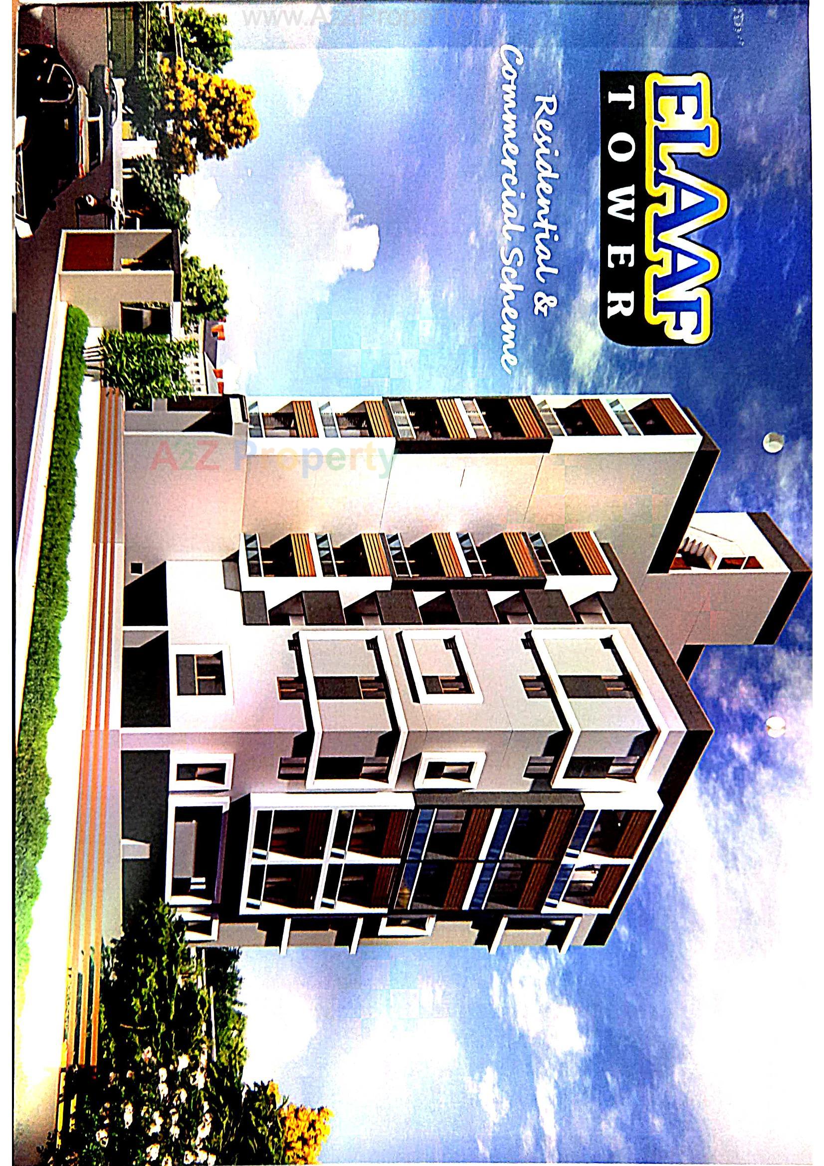 3D Elevation of real estate project Elaaf Tower located at Bhavnagar, Bhavnagar, Gujarat