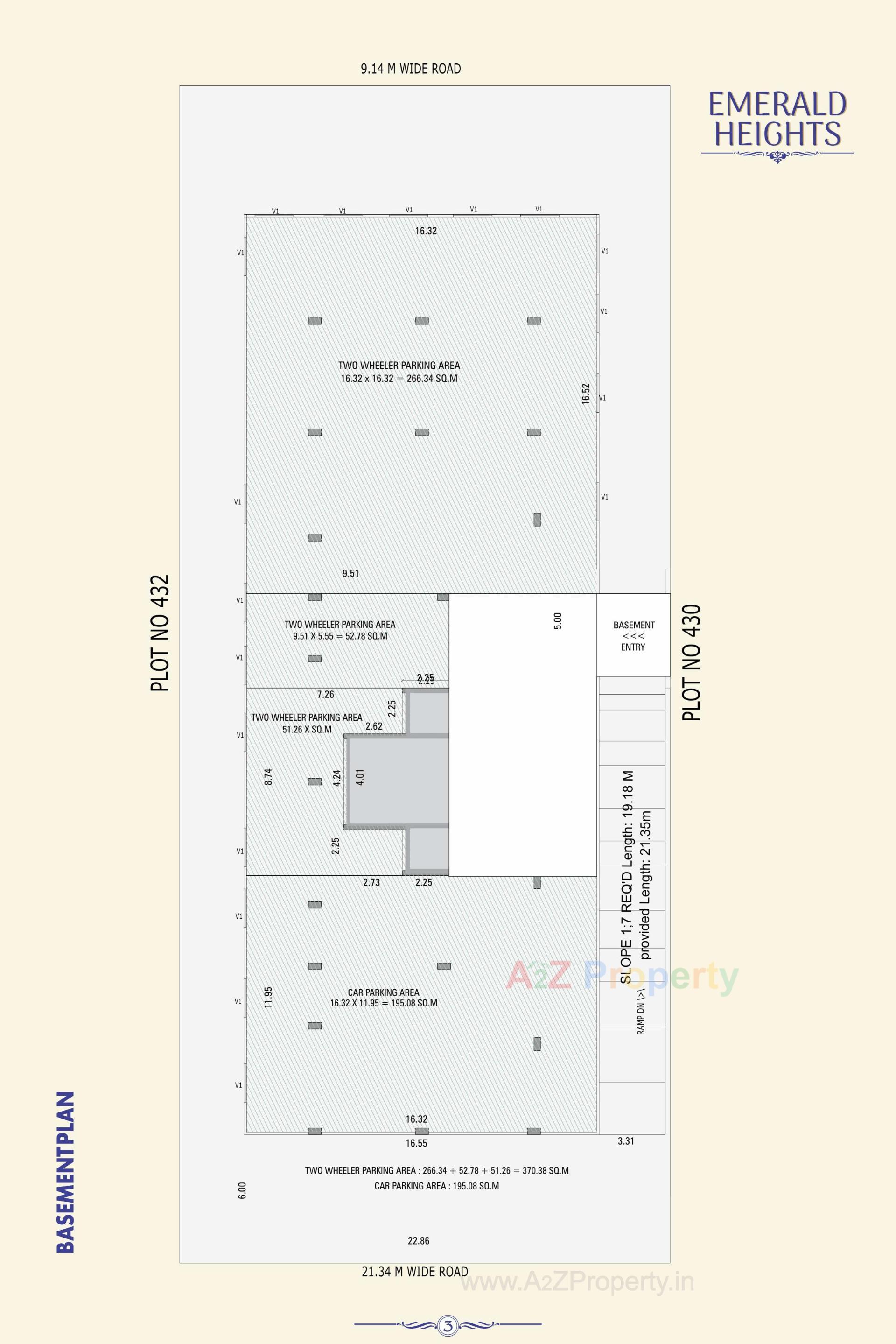 Layout of real estate project Emerald Heights located at Bhavnagar, Bhavnagar, Gujarat