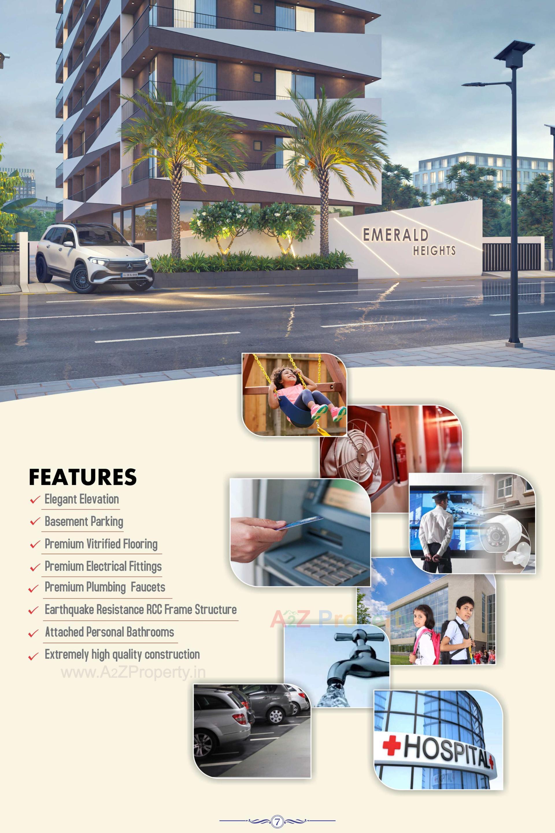 3D Elevation of real estate project Emerald Heights located at Bhavnagar, Bhavnagar, Gujarat