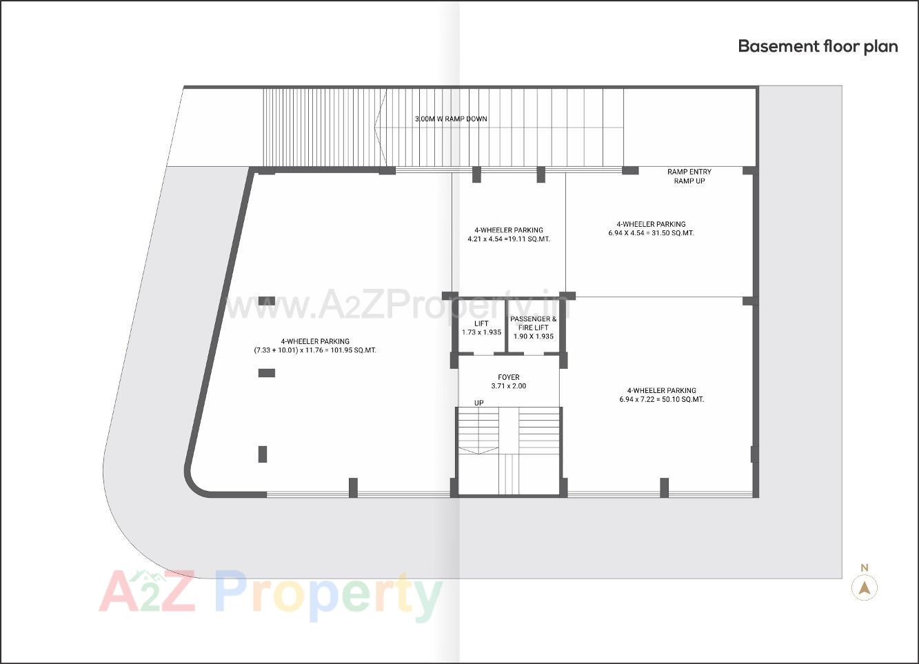Layout of real estate project Fairmont Residences located at Bhavnagar, Bhavnagar, Gujarat