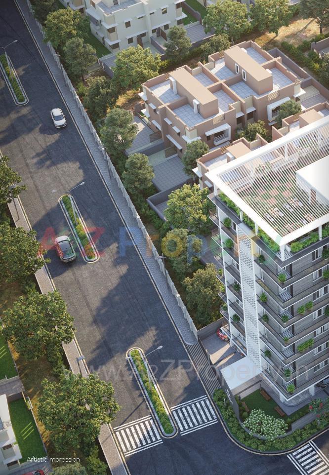 3D Elevation of real estate project Fairmont Residences located at Bhavnagar, Bhavnagar, Gujarat