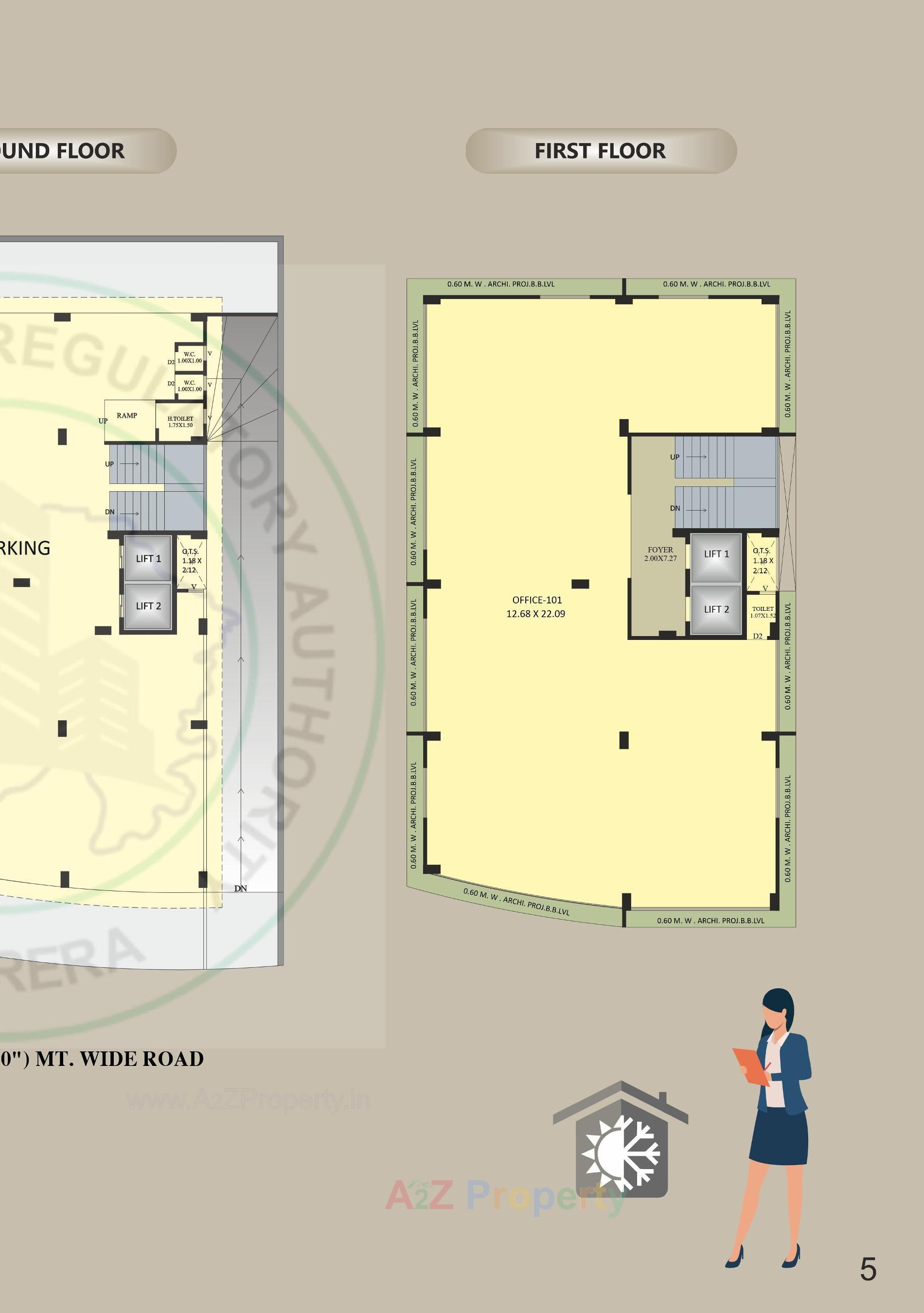 Layout of real estate project Fortune Heiights located at Bhavnagar, Bhavnagar, Gujarat