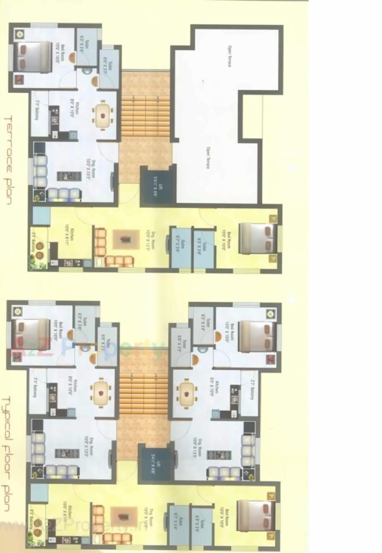 Layout of real estate project Gangotri Residency located at Fulsar, Bhavnagar, Gujarat
