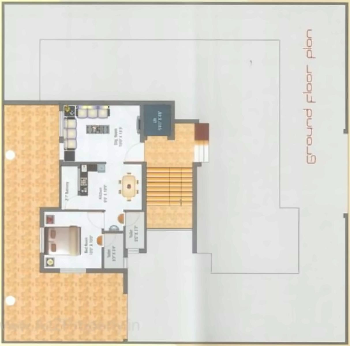 Layout of real estate project Gangotri Residency located at Fulsar, Bhavnagar, Gujarat