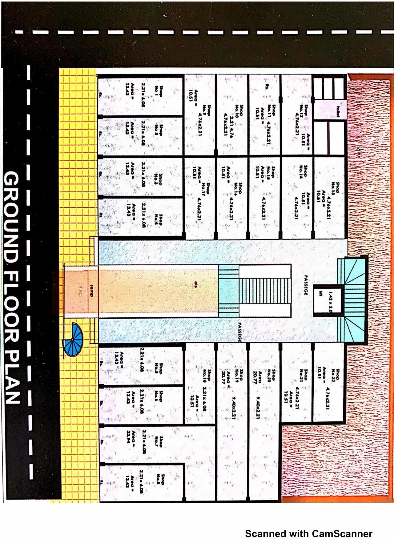 Layout of real estate project Gani Complex located at Sihor, Bhavnagar, Gujarat