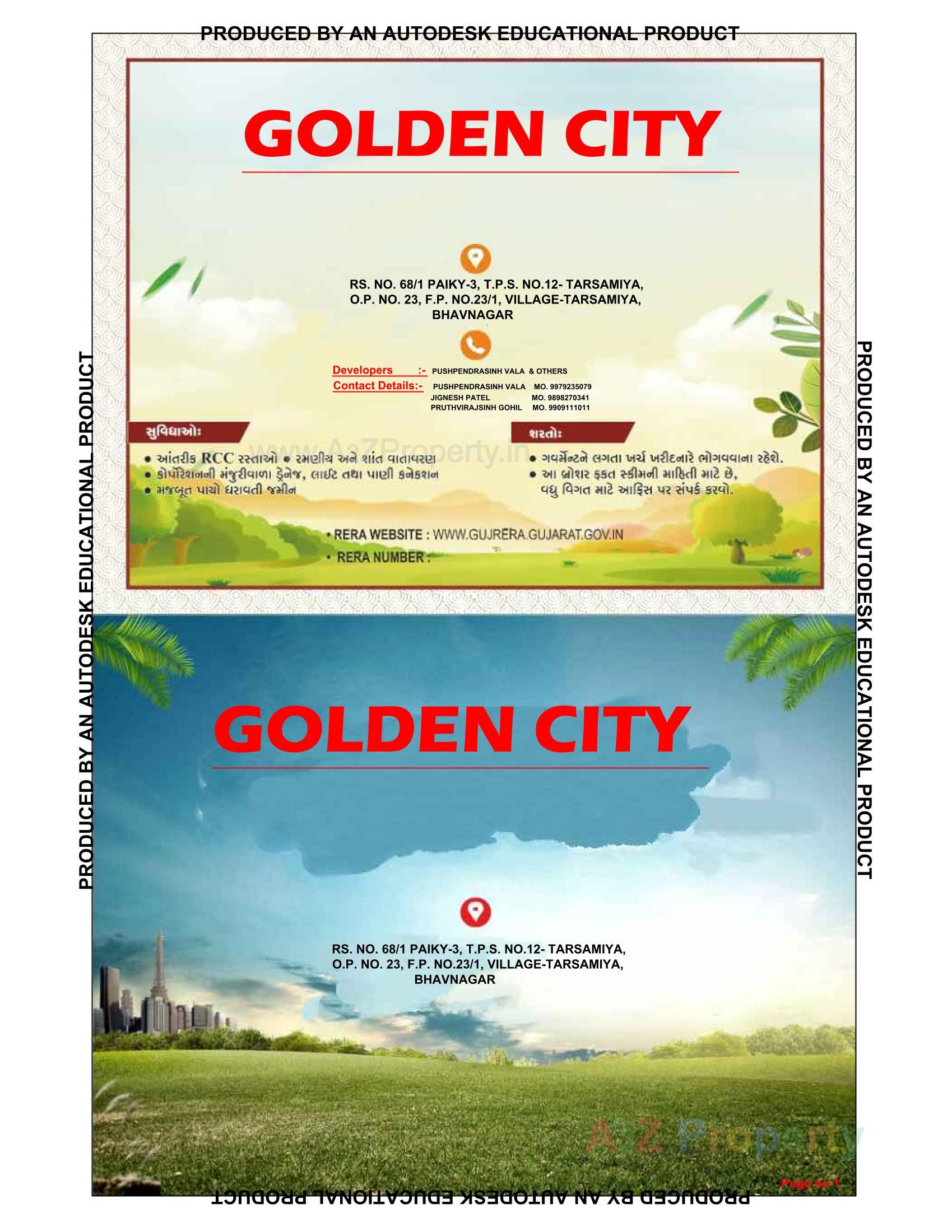  of real estate project Golden City located at Tarsamiya, Bhavnagar, Gujarat