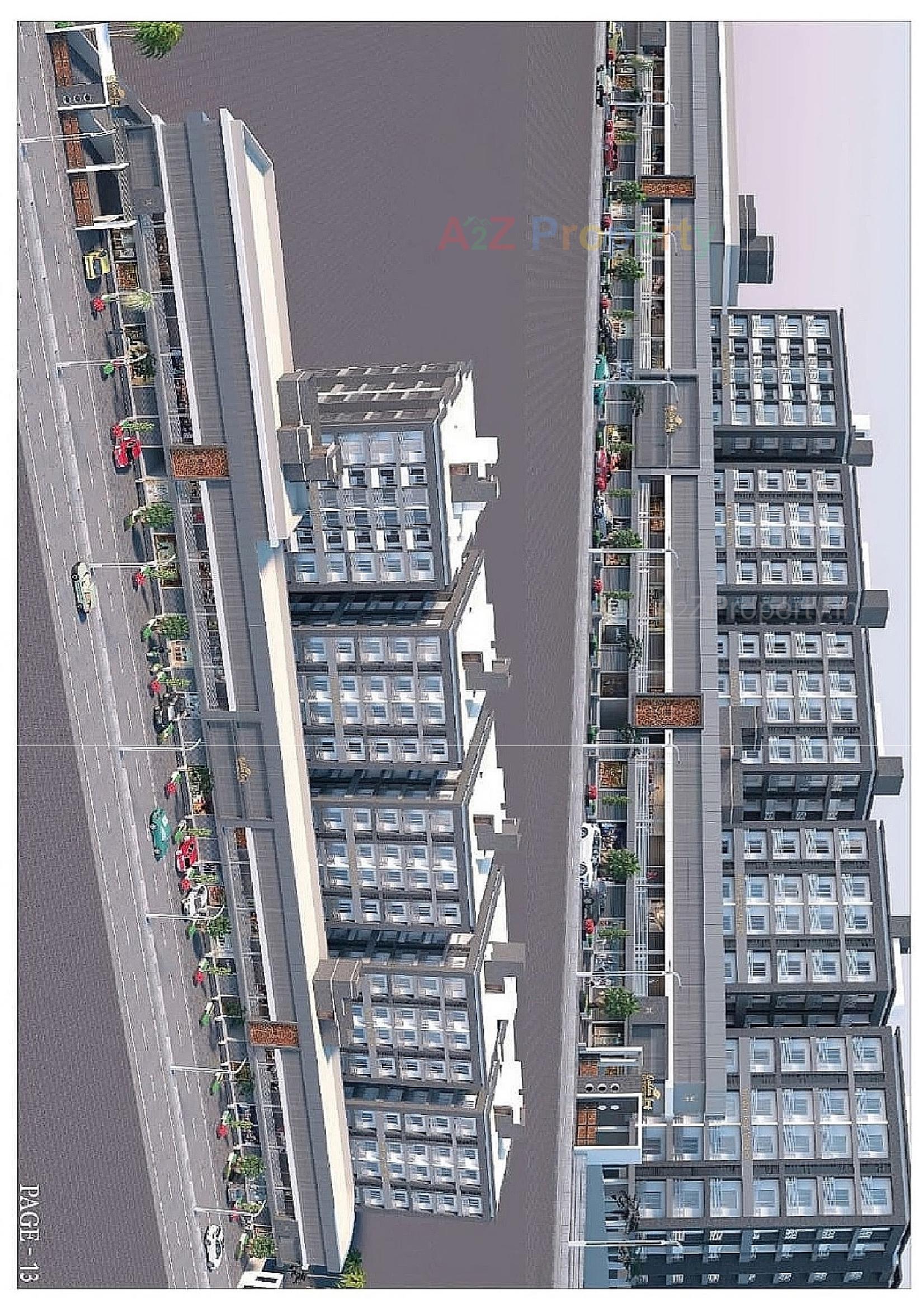 3D Elevation of real estate project Golden Leaf located at Mahuva, Bhavnagar, Gujarat