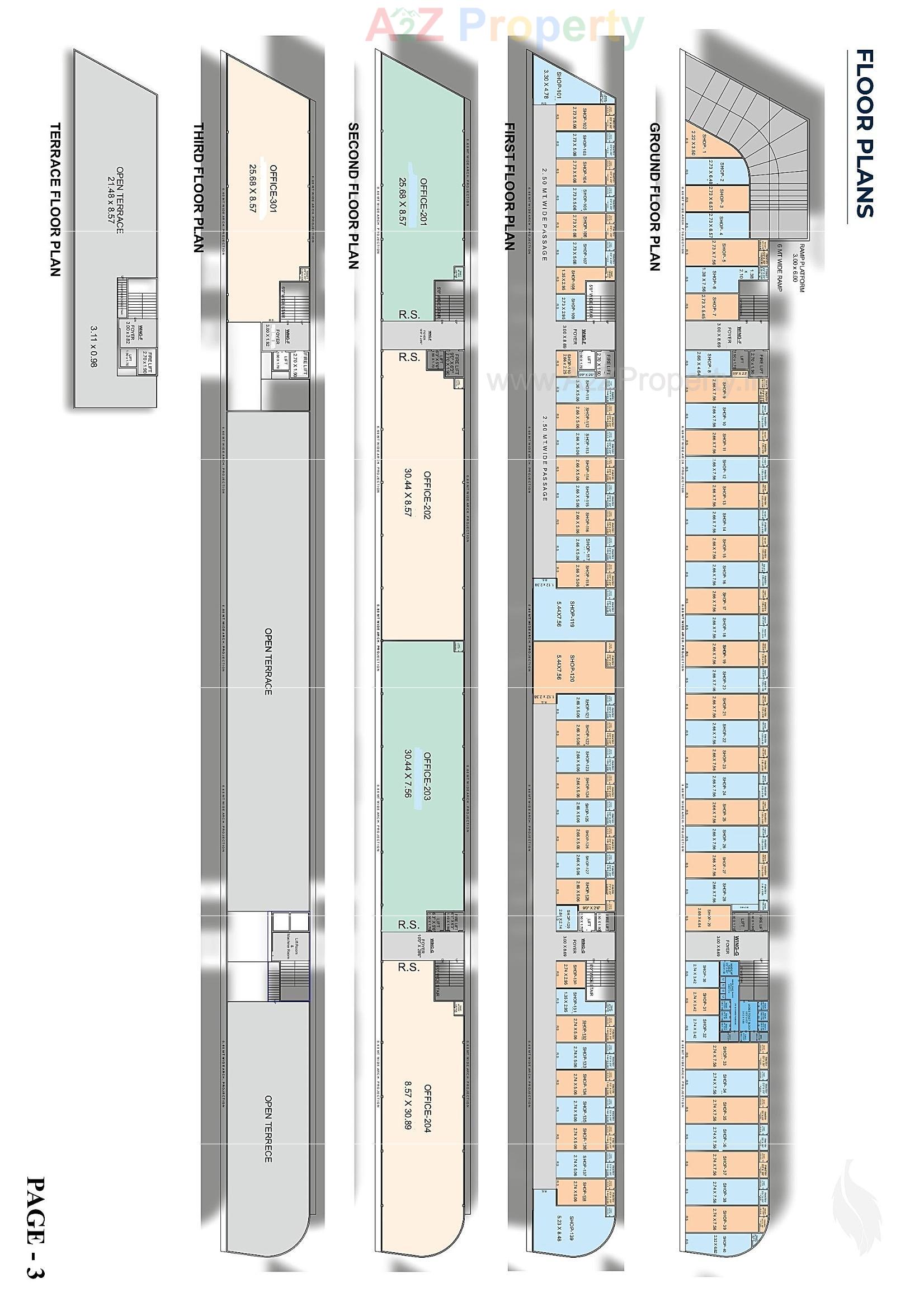 Layout of real estate project Golden Leaf located at Mahuva, Bhavnagar, Gujarat