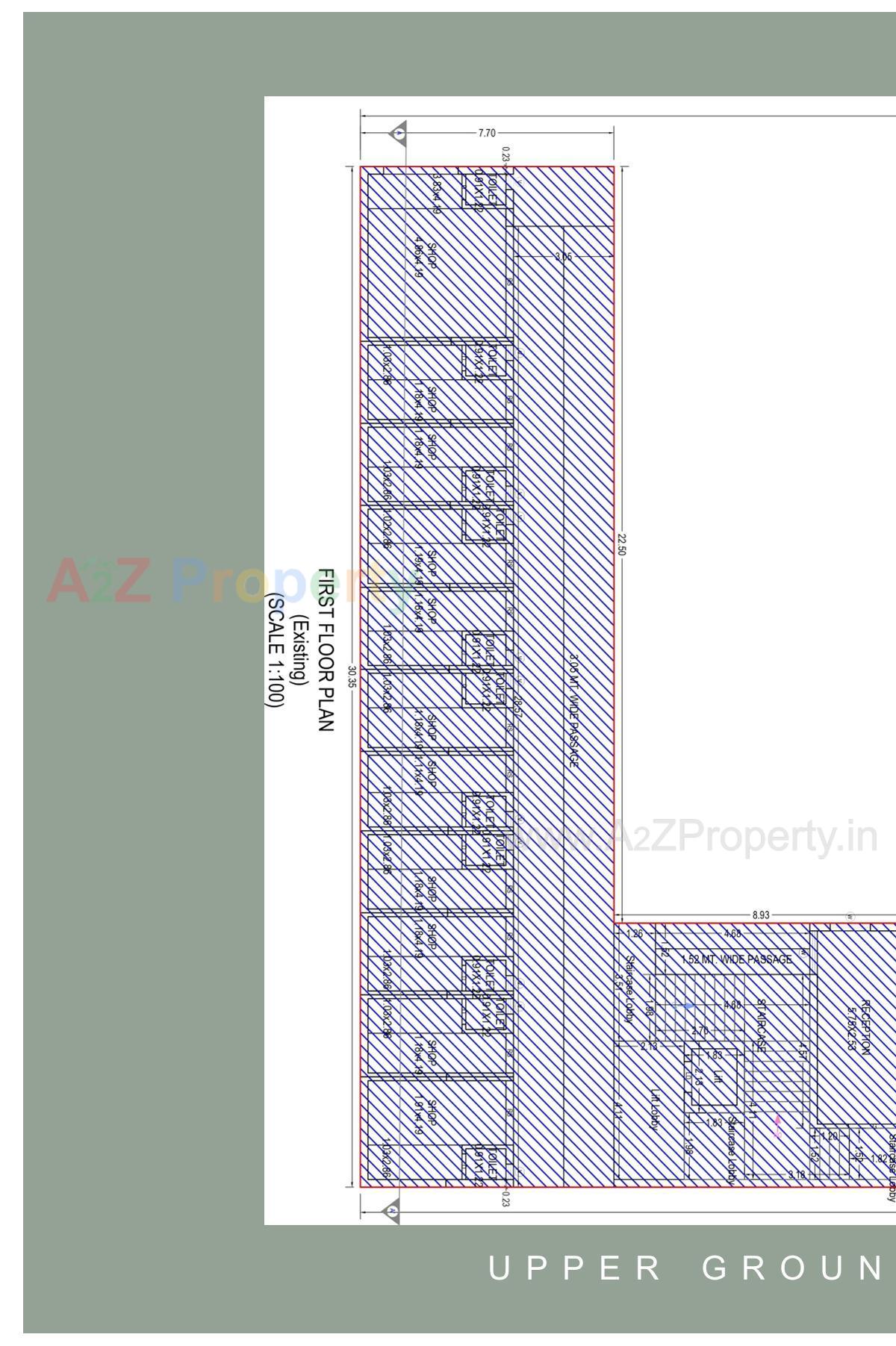 Layout of real estate project Gurunanak Complex located at Sihor, Bhavnagar, Gujarat