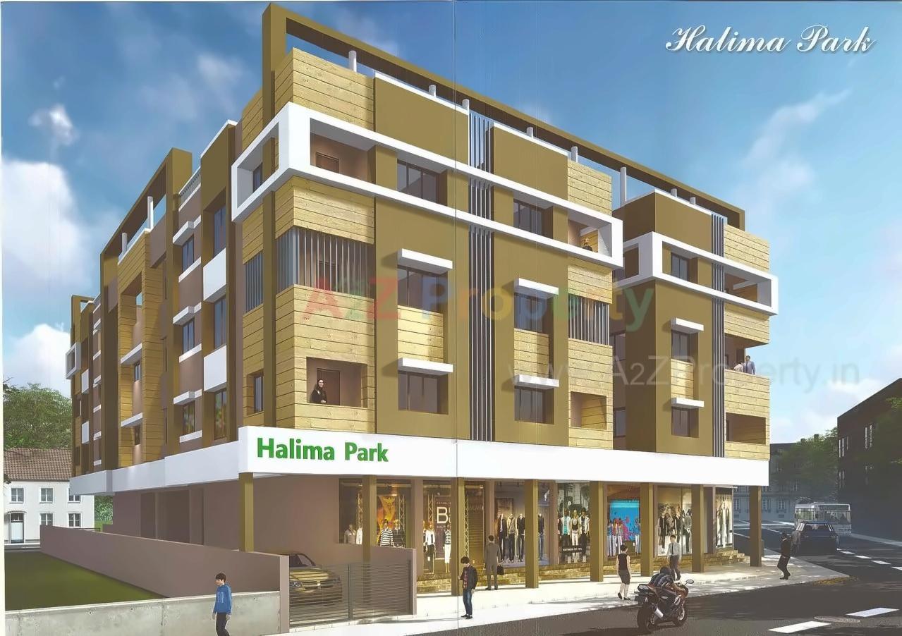 3D Elevation of real estate project Halima Park located at Vadva, Bhavnagar, Gujarat