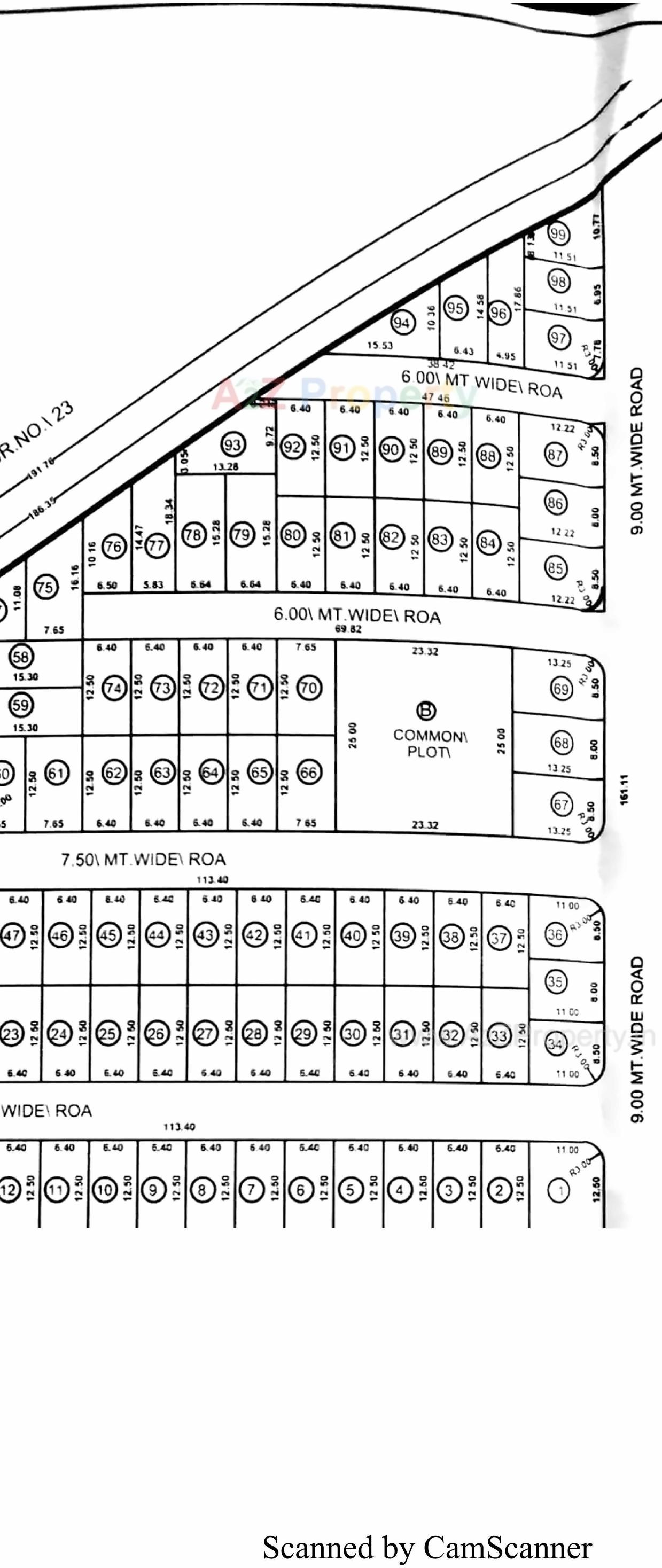 Layout of real estate project Hatkesh Park located at Chitra, Bhavnagar, Gujarat