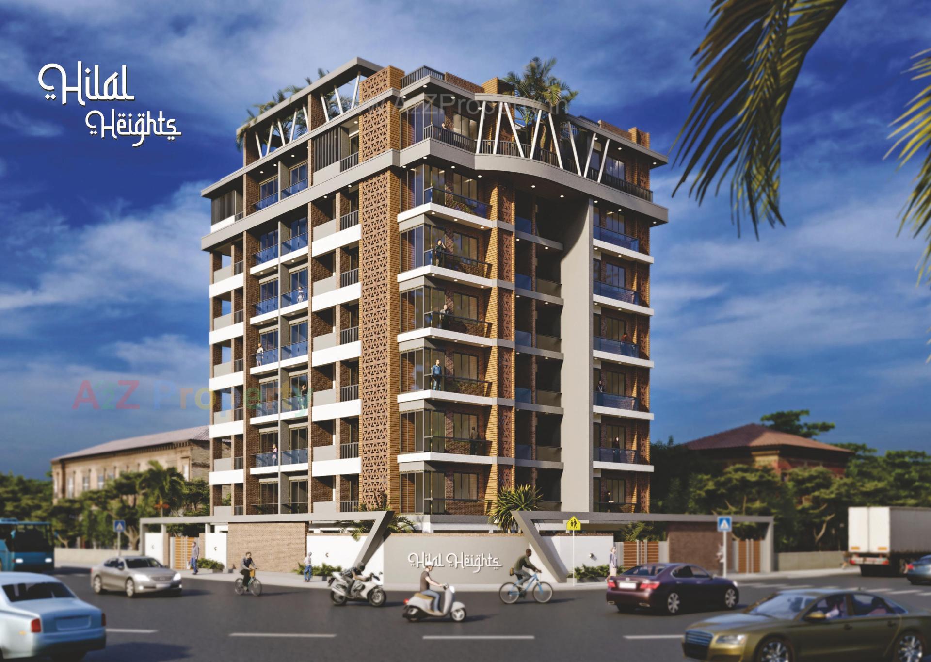 3D Elevation of real estate project Hilal Heights located at Bhavnagar, Bhavnagar, Gujarat