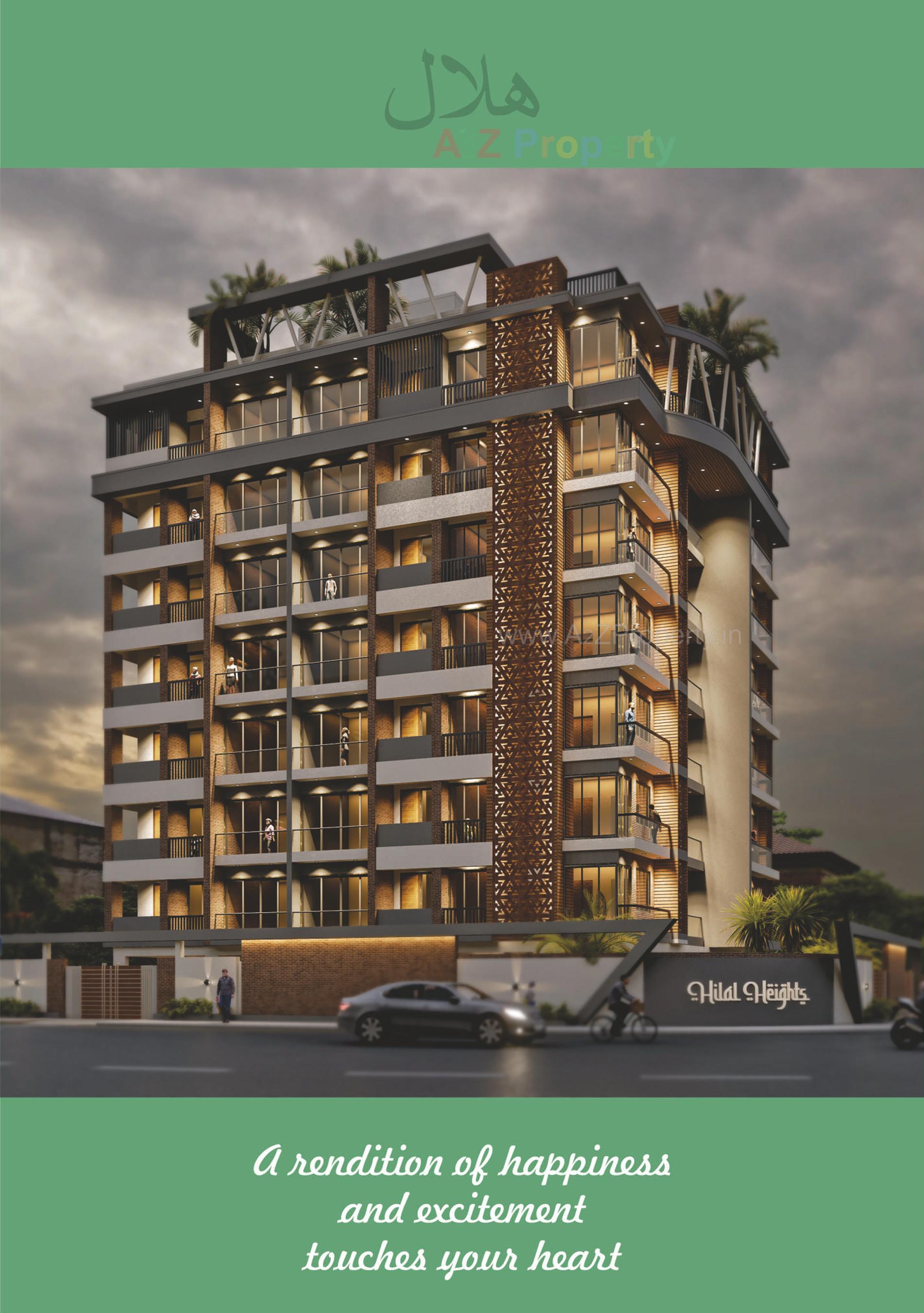 3D Elevation of real estate project Hilal Heights located at Bhavnagar, Bhavnagar, Gujarat