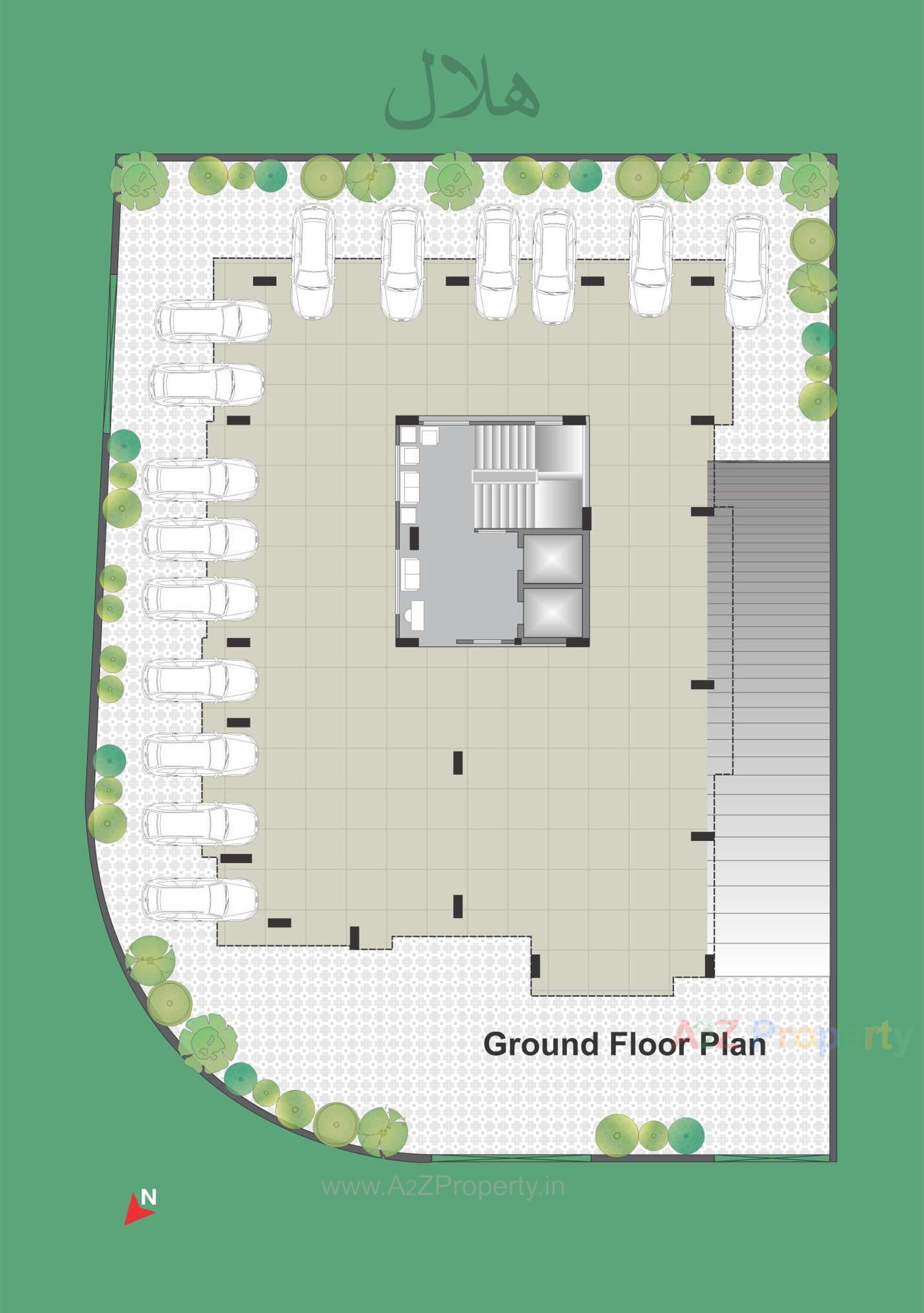 Layout of real estate project Hilal Heights located at Bhavnagar, Bhavnagar, Gujarat