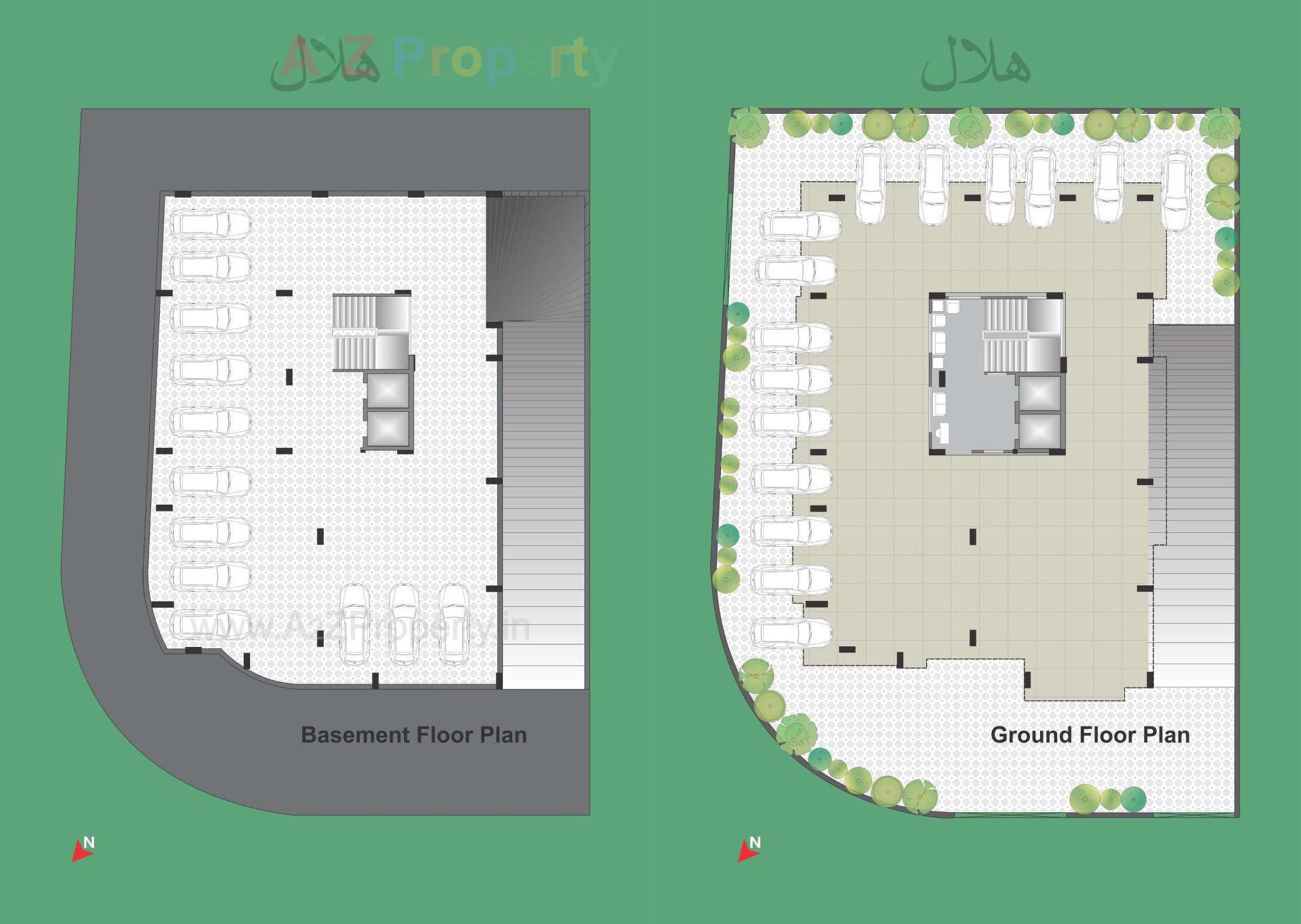Layout of real estate project Hilal Heights located at Bhavnagar, Bhavnagar, Gujarat
