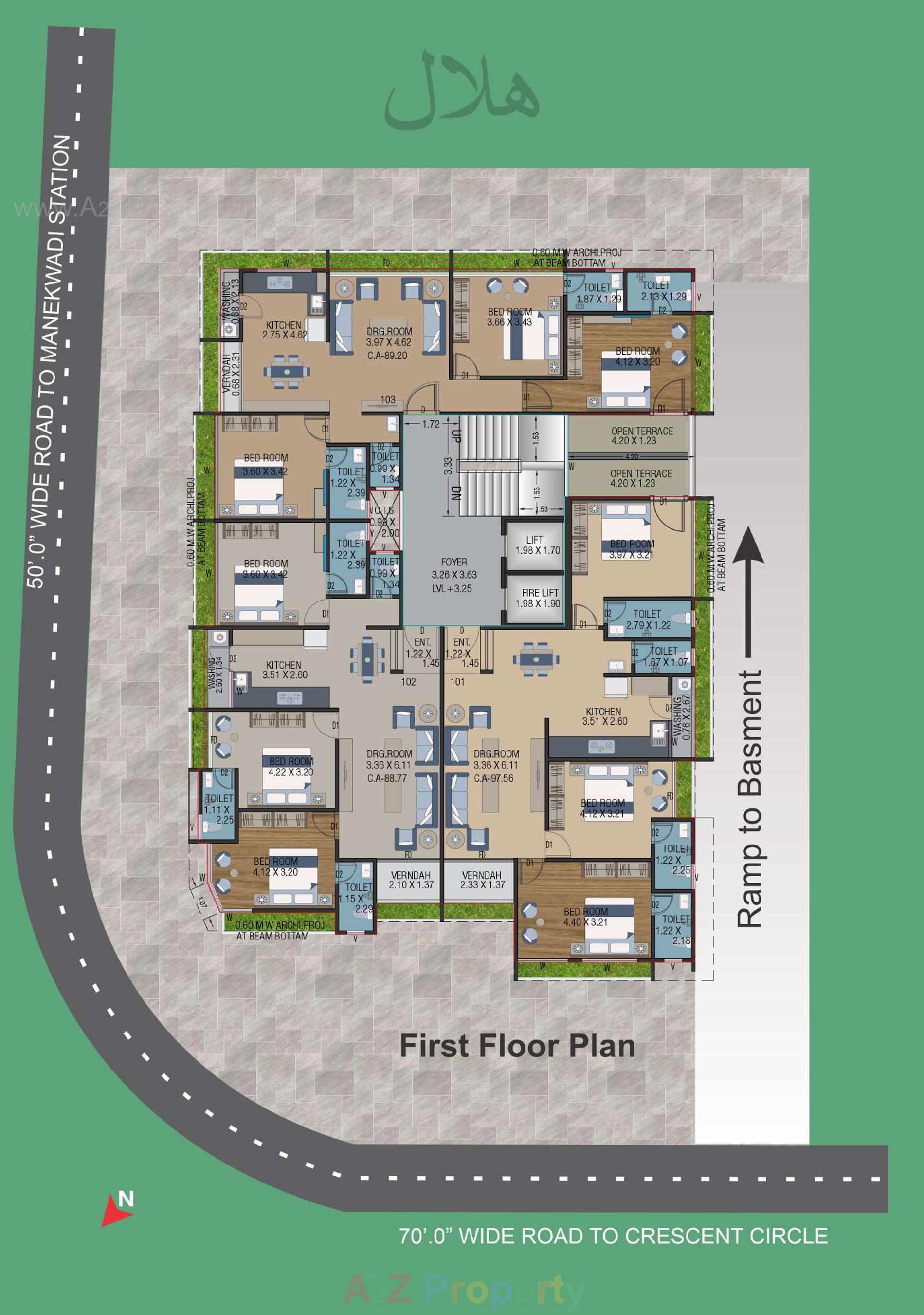 Layout of real estate project Hilal Heights located at Bhavnagar, Bhavnagar, Gujarat