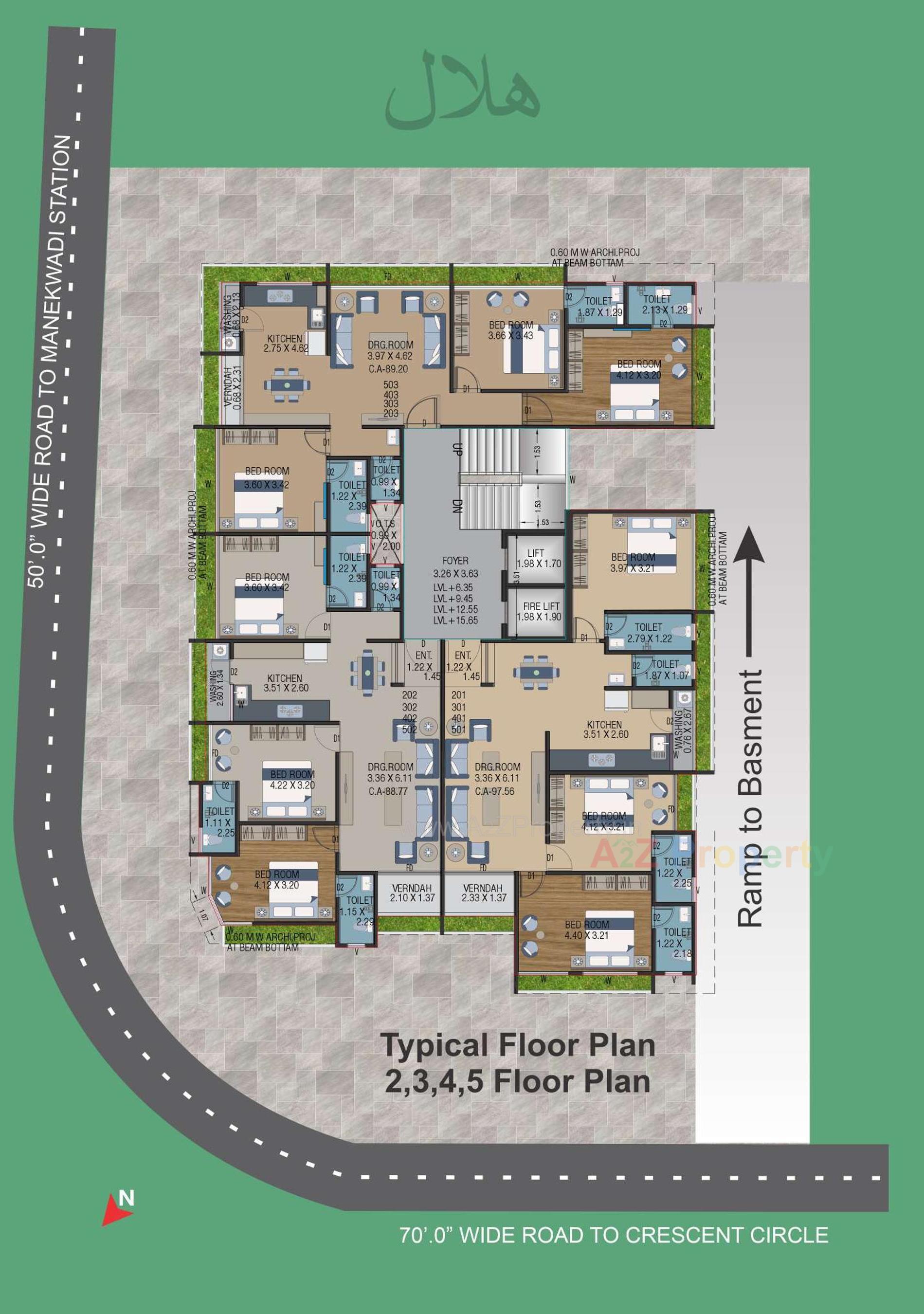 Layout of real estate project Hilal Heights located at Bhavnagar, Bhavnagar, Gujarat