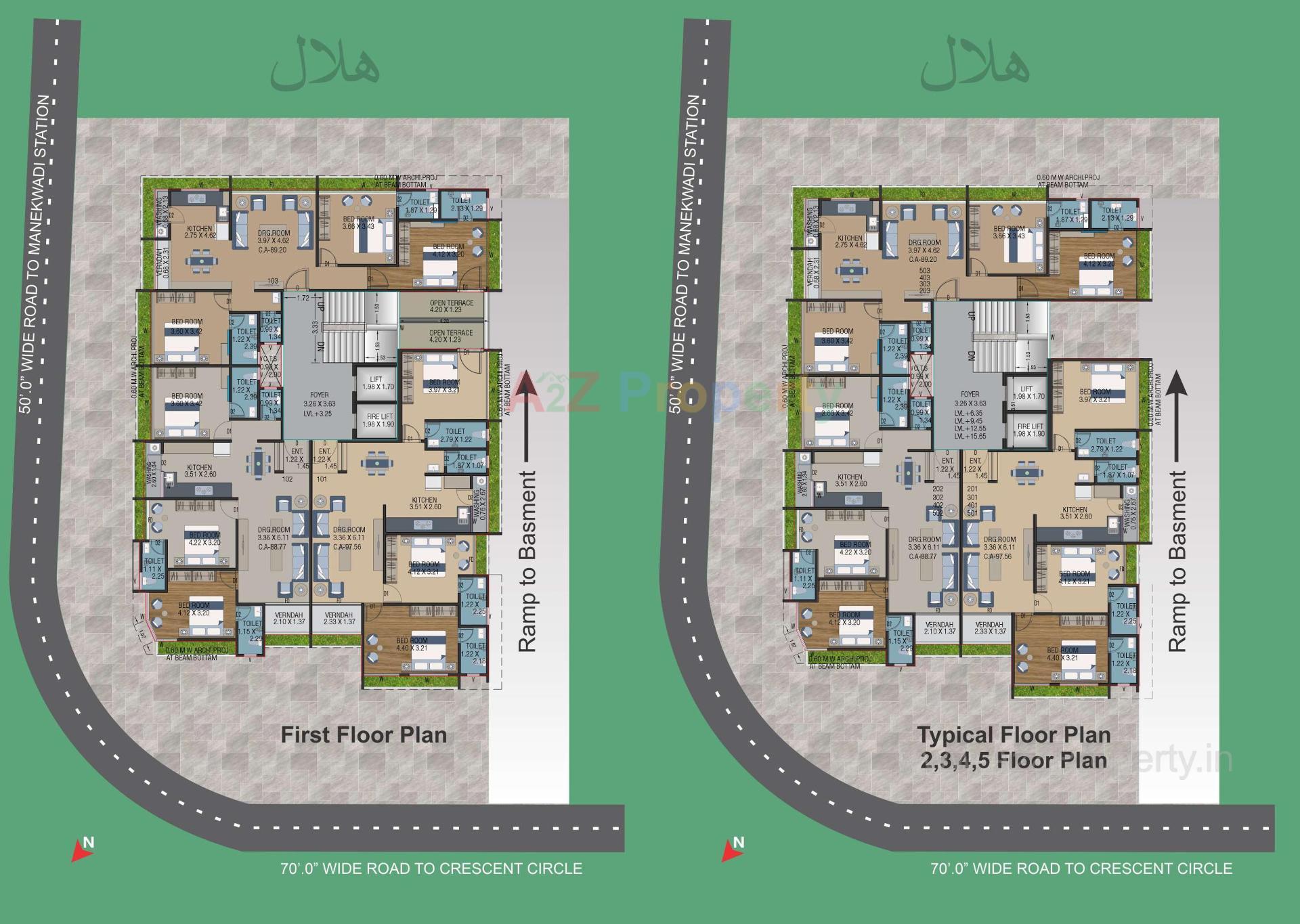 Layout of real estate project Hilal Heights located at Bhavnagar, Bhavnagar, Gujarat