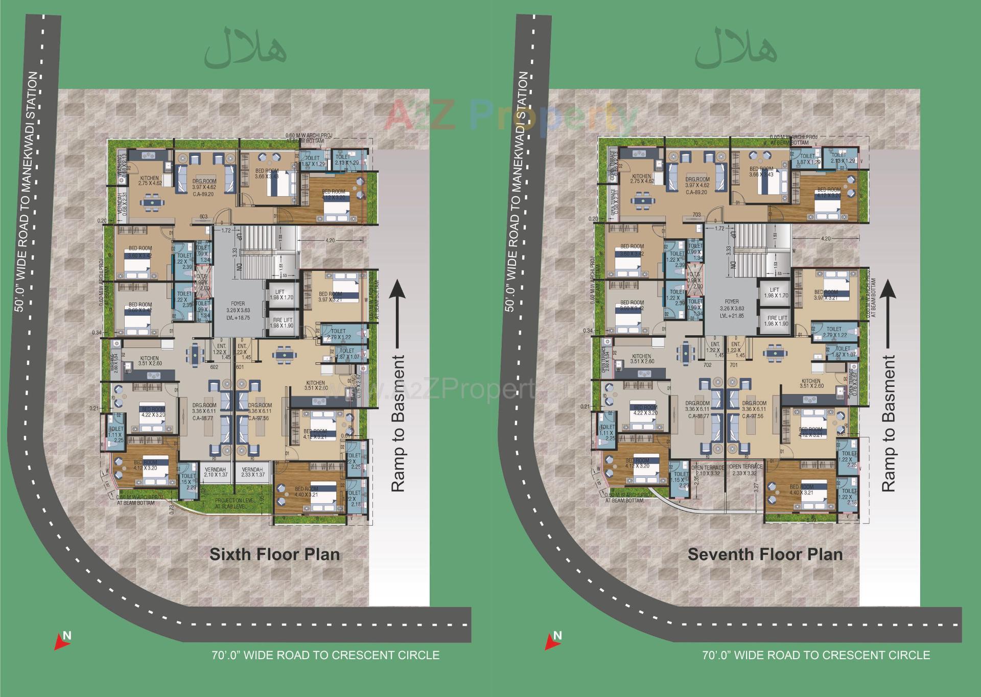 Layout of real estate project Hilal Heights located at Bhavnagar, Bhavnagar, Gujarat