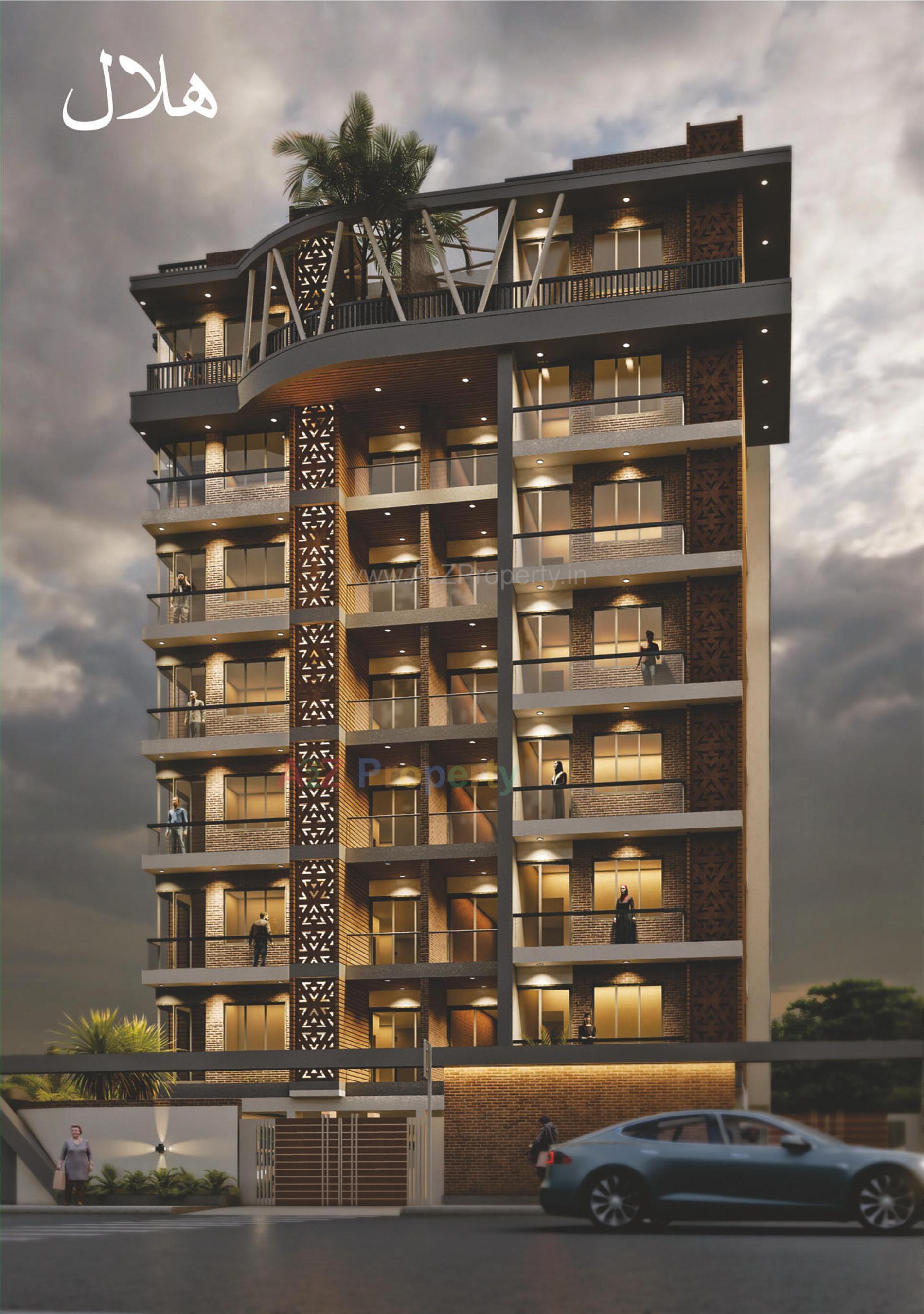 3D Elevation of real estate project Hilal Heights located at Bhavnagar, Bhavnagar, Gujarat