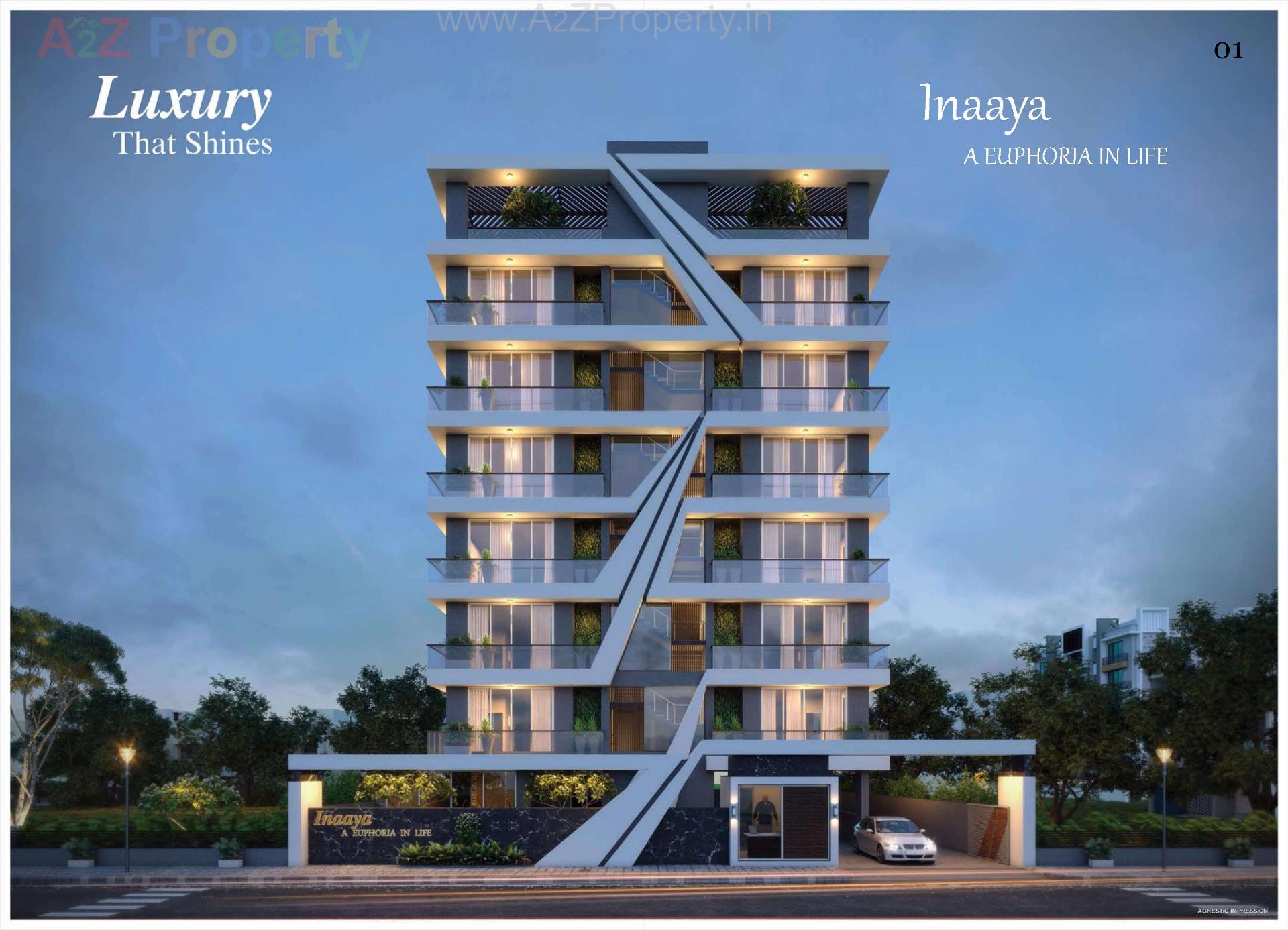 3D Elevation of real estate project Inaaya located at Bhavnagar, Bhavnagar, Gujarat