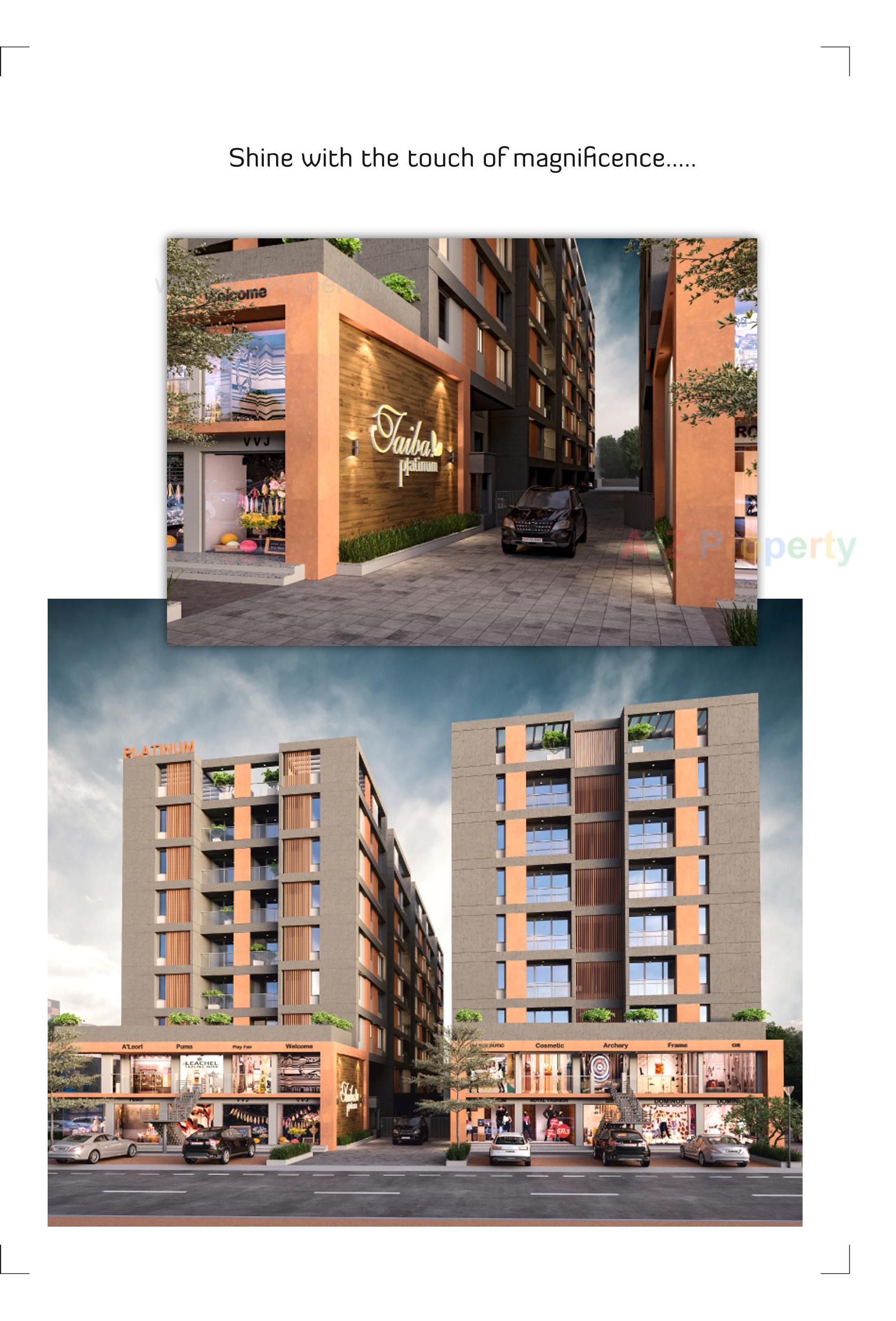 3D Elevation of real estate project Jito Pride located at Tarsamiya, Bhavnagar, Gujarat