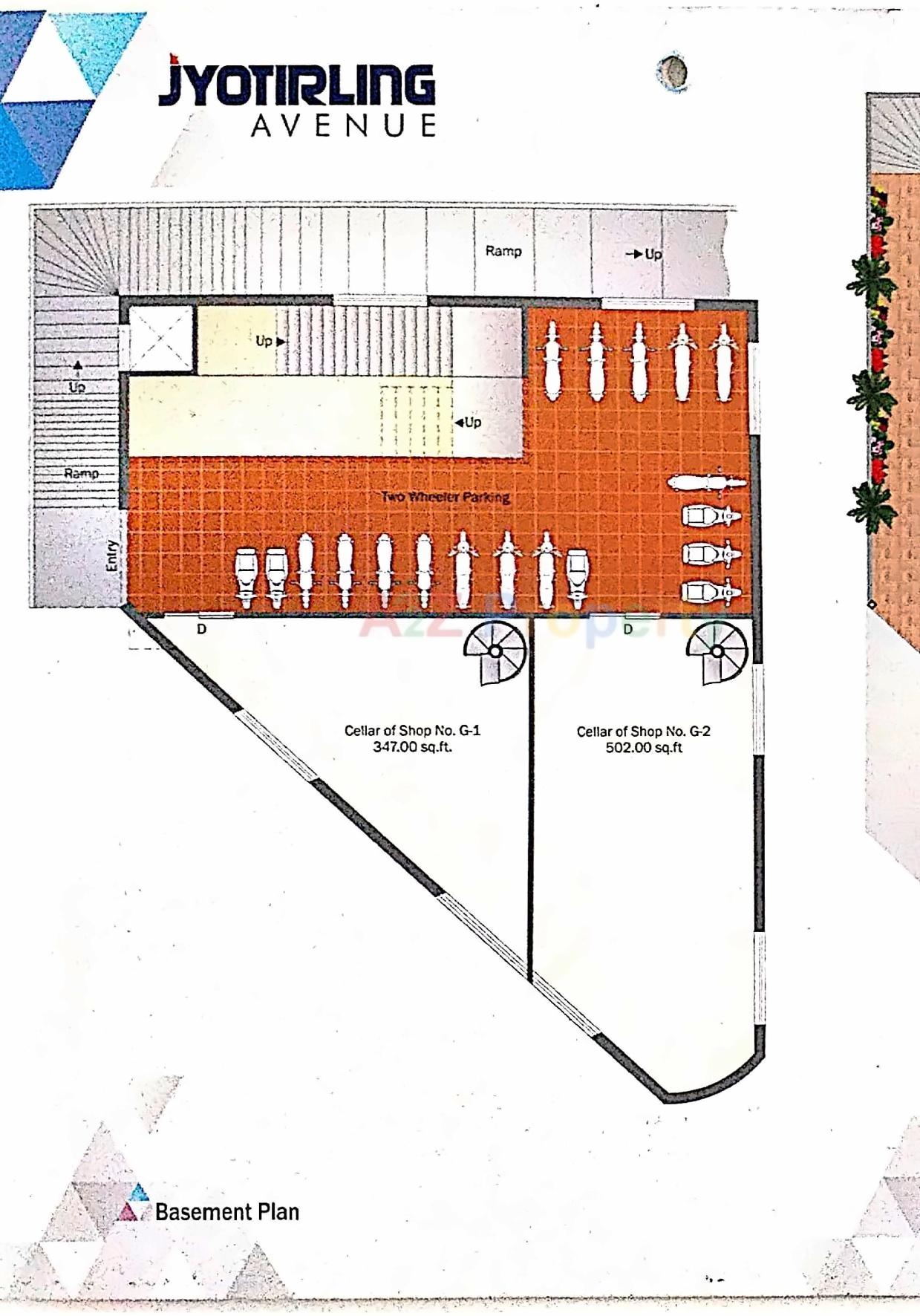 Layout of real estate project Jyotirling Avenue located at Bhavnagar, Bhavnagar, Gujarat