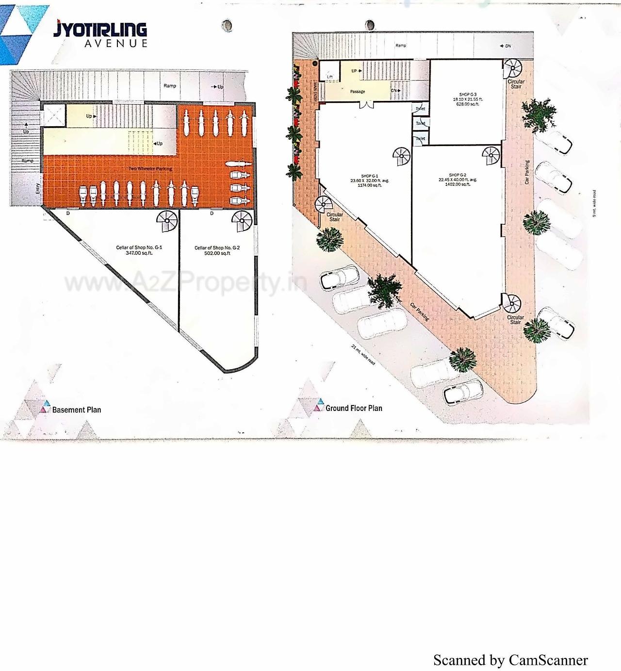 Layout of real estate project Jyotirling Avenue located at Bhavnagar, Bhavnagar, Gujarat