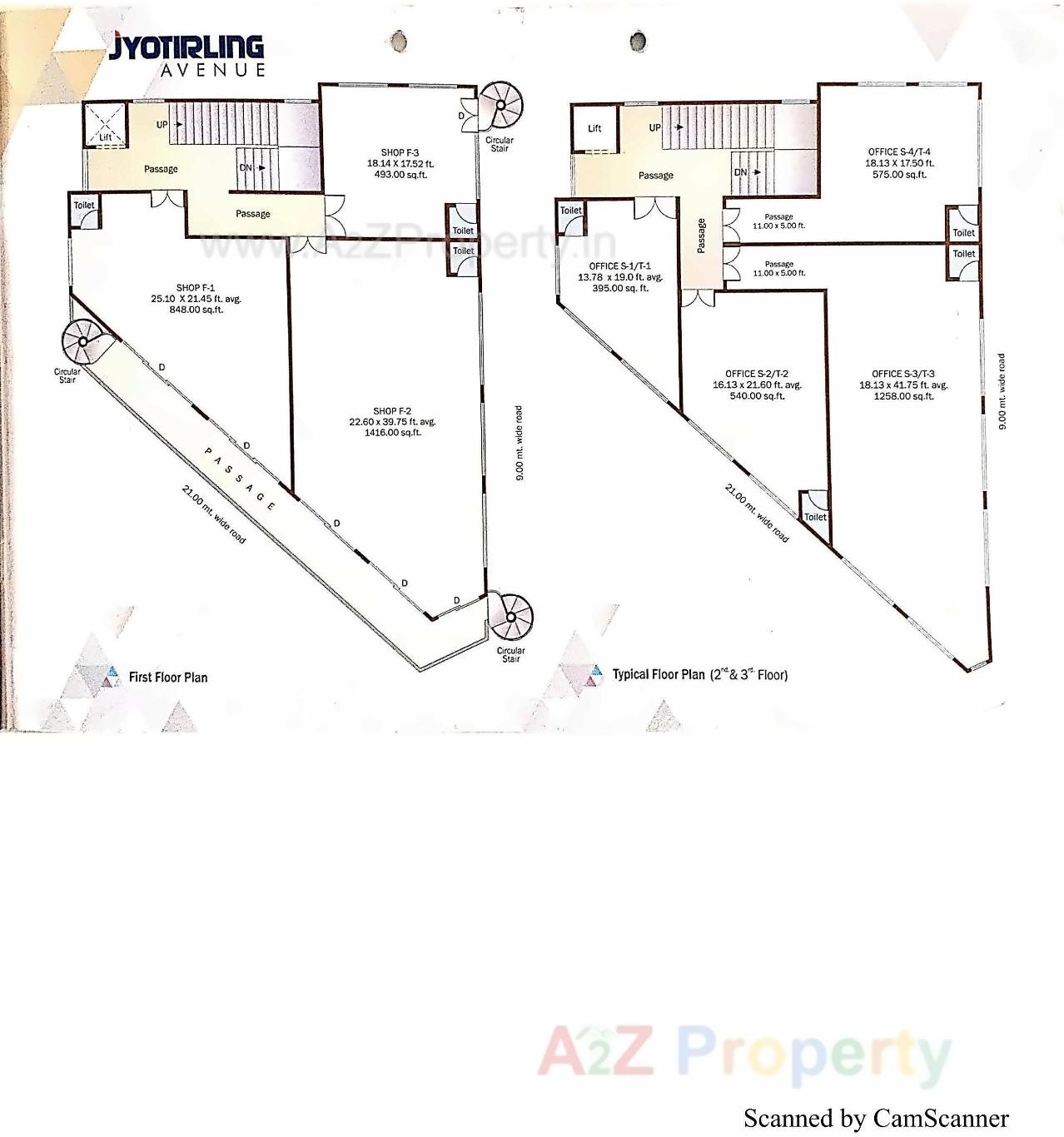 Layout of real estate project Jyotirling Avenue located at Bhavnagar, Bhavnagar, Gujarat