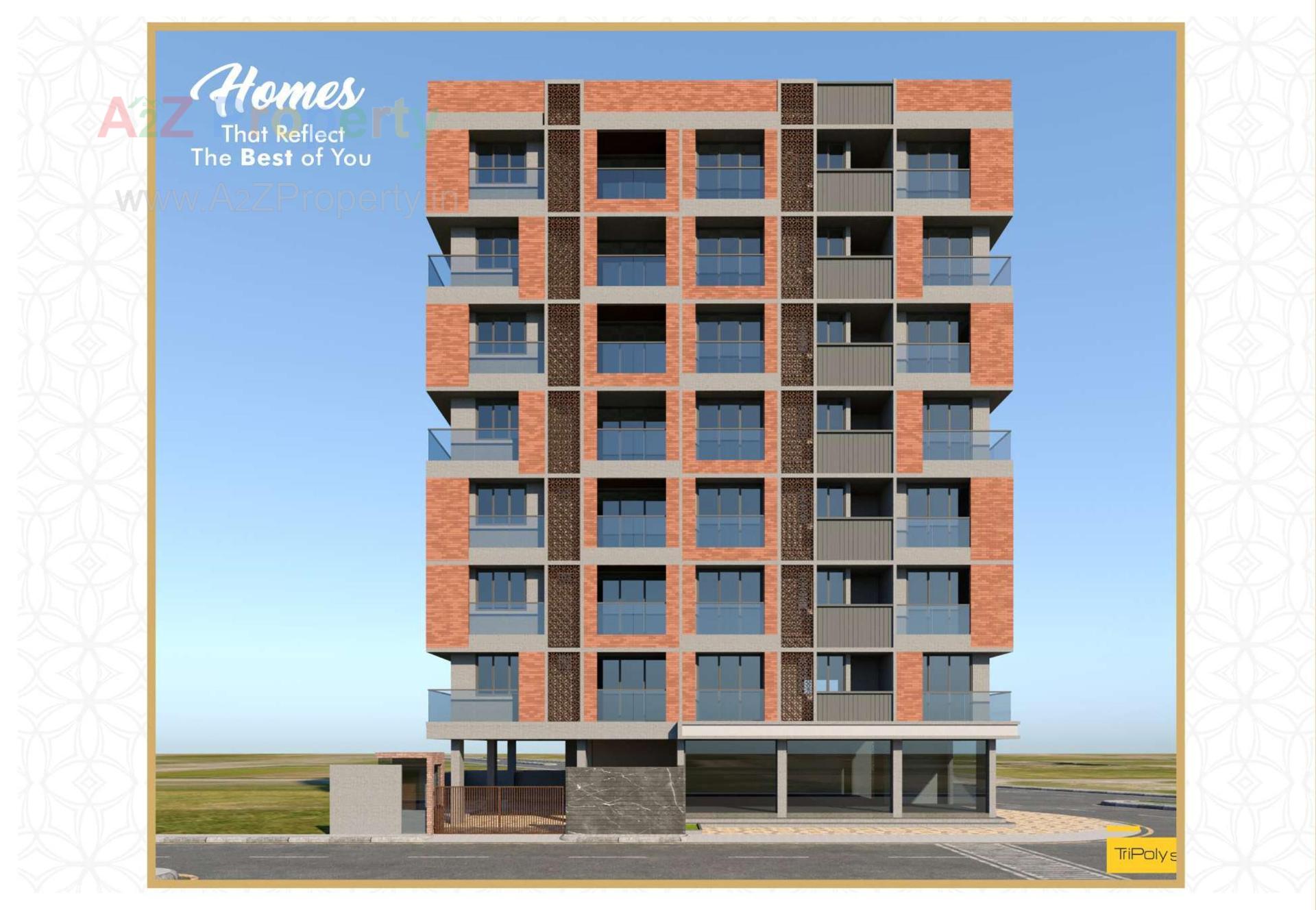 3D Elevation of real estate project K B Dreams located at Bhavnagar, Bhavnagar, Gujarat