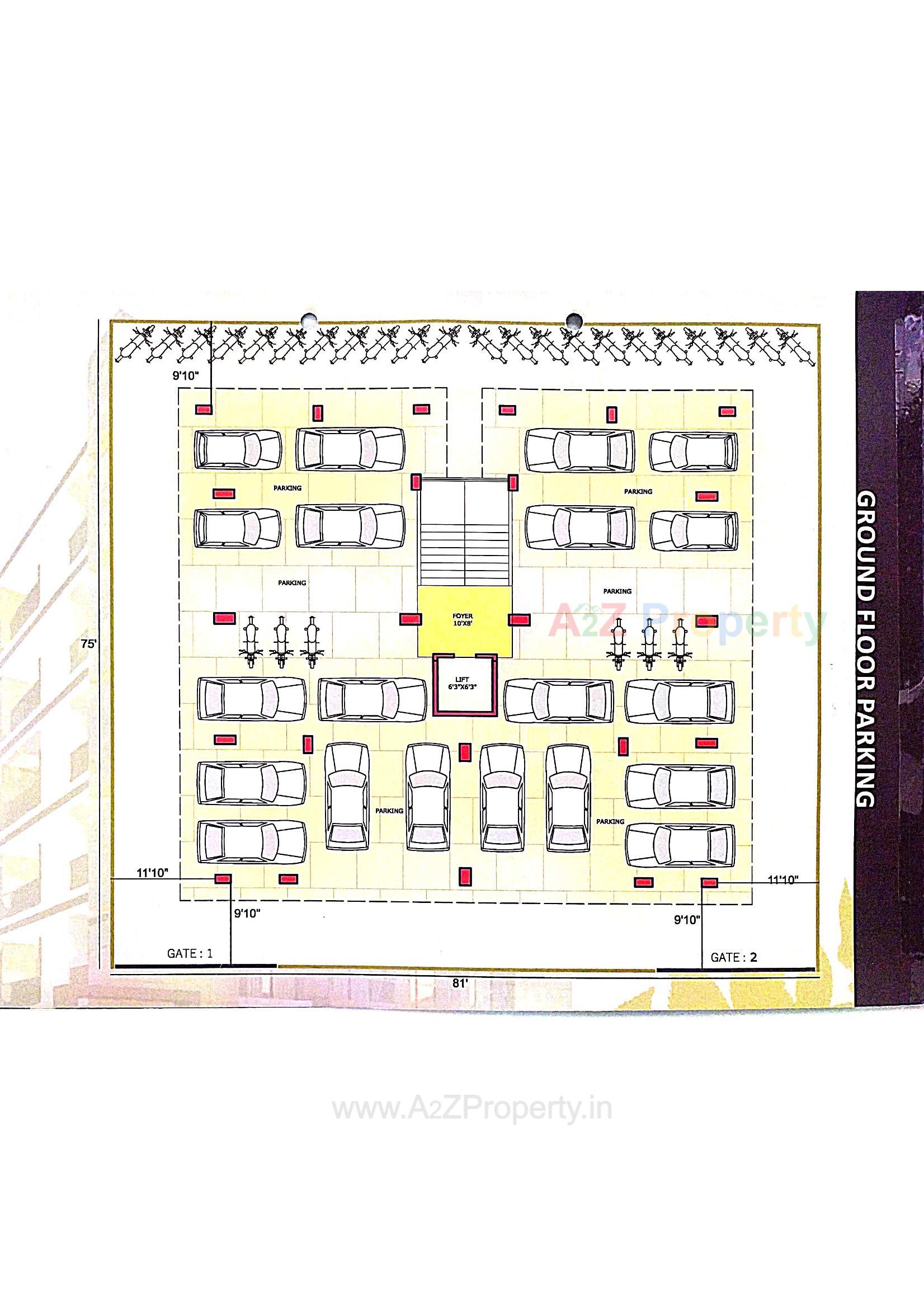 Layout of real estate project Kalrav located at Bhavnagar, Bhavnagar, Gujarat