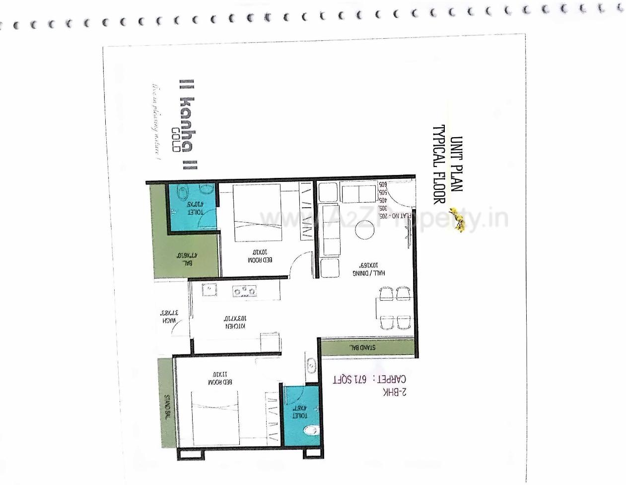Layout of real estate project Kanha Gold located at Bhavnagar, Bhavnagar, Gujarat