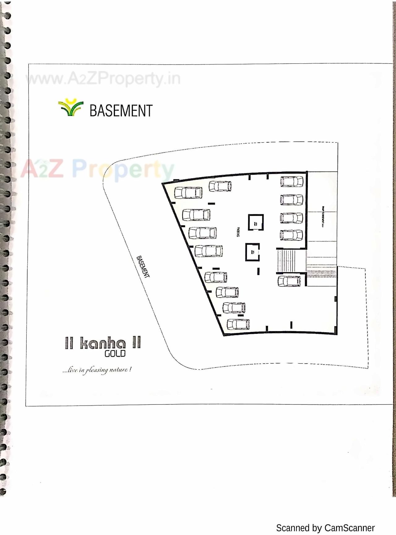 Layout of real estate project Kanha Gold located at Bhavnagar, Bhavnagar, Gujarat
