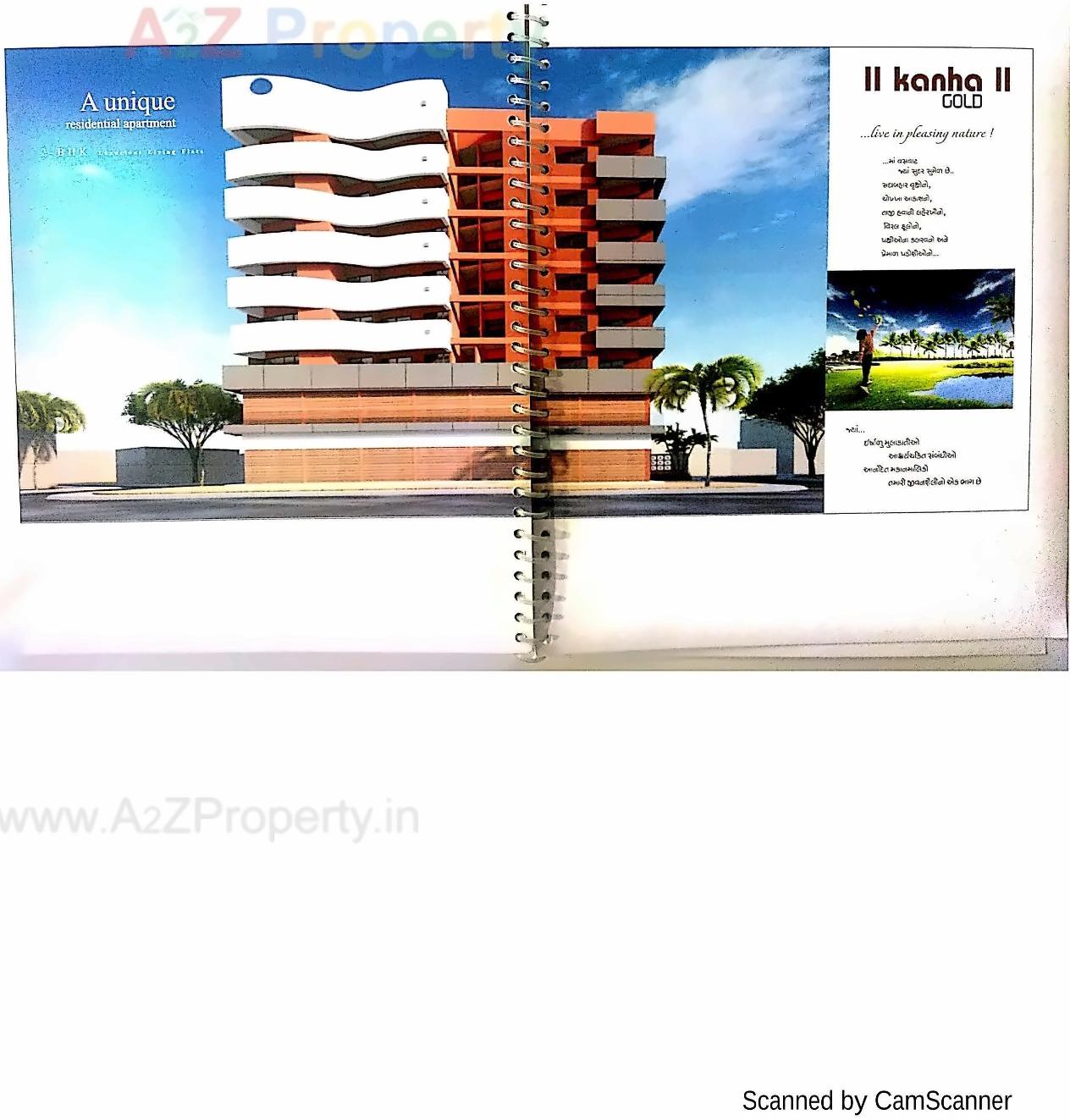 3D Elevation of real estate project Kanha Gold located at Bhavnagar, Bhavnagar, Gujarat