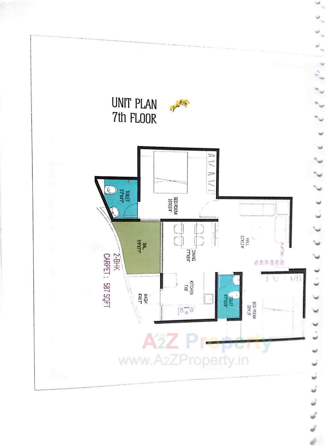 Layout of real estate project Kanha Gold located at Bhavnagar, Bhavnagar, Gujarat