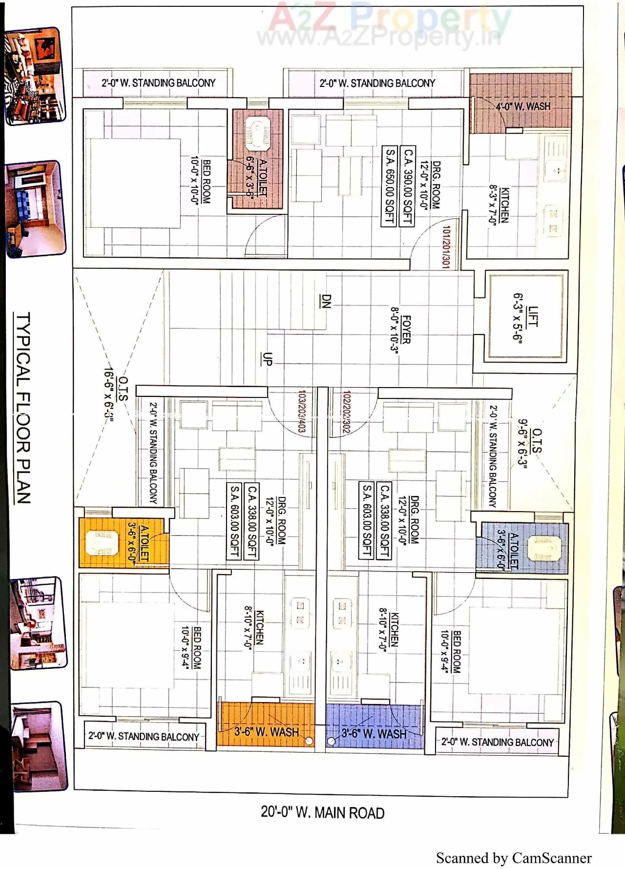 Layout of real estate project Kishan located at Bhavnagar, Bhavnagar, Gujarat