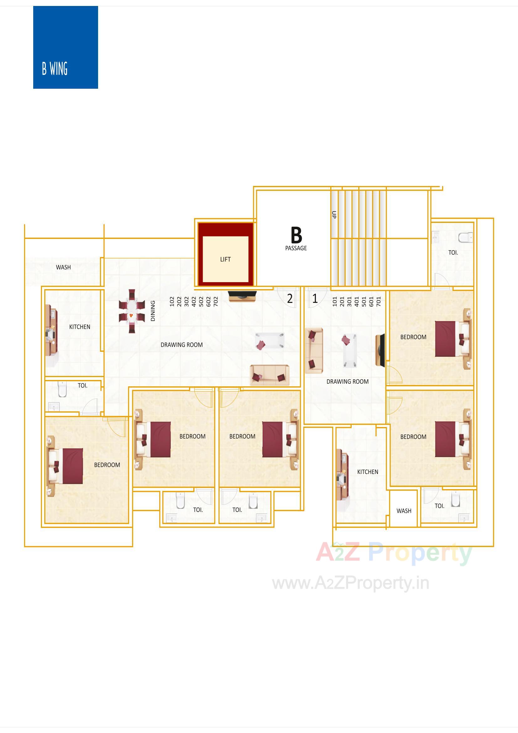 Layout of real estate project Mannat Tower located at Bhavnagar, Bhavnagar, Gujarat