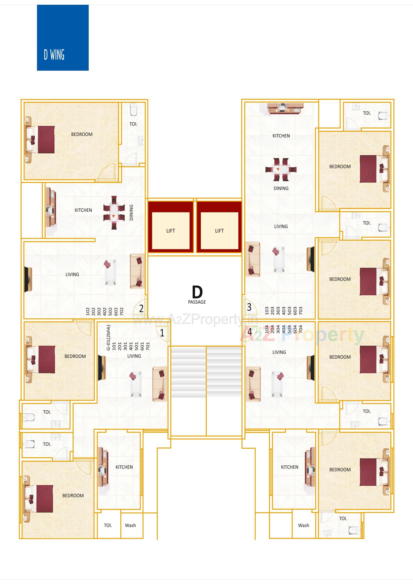 Layout of real estate project Mannat Tower located at Bhavnagar, Bhavnagar, Gujarat