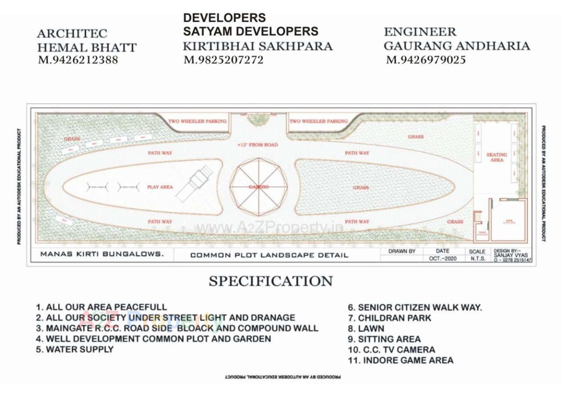  of real estate project Mans Kirti Bunglows located at Ruva, Bhavnagar, Gujarat