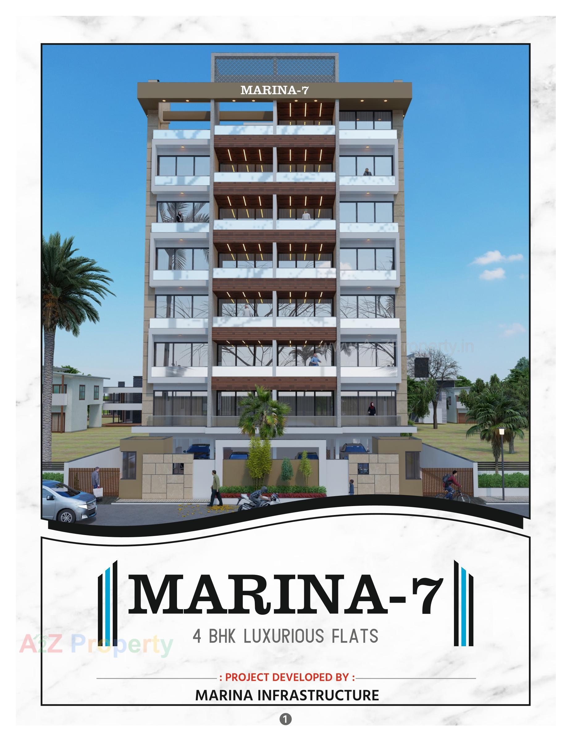 3D Elevation of real estate project Marina located at Bhavnagar, Bhavnagar, Gujarat