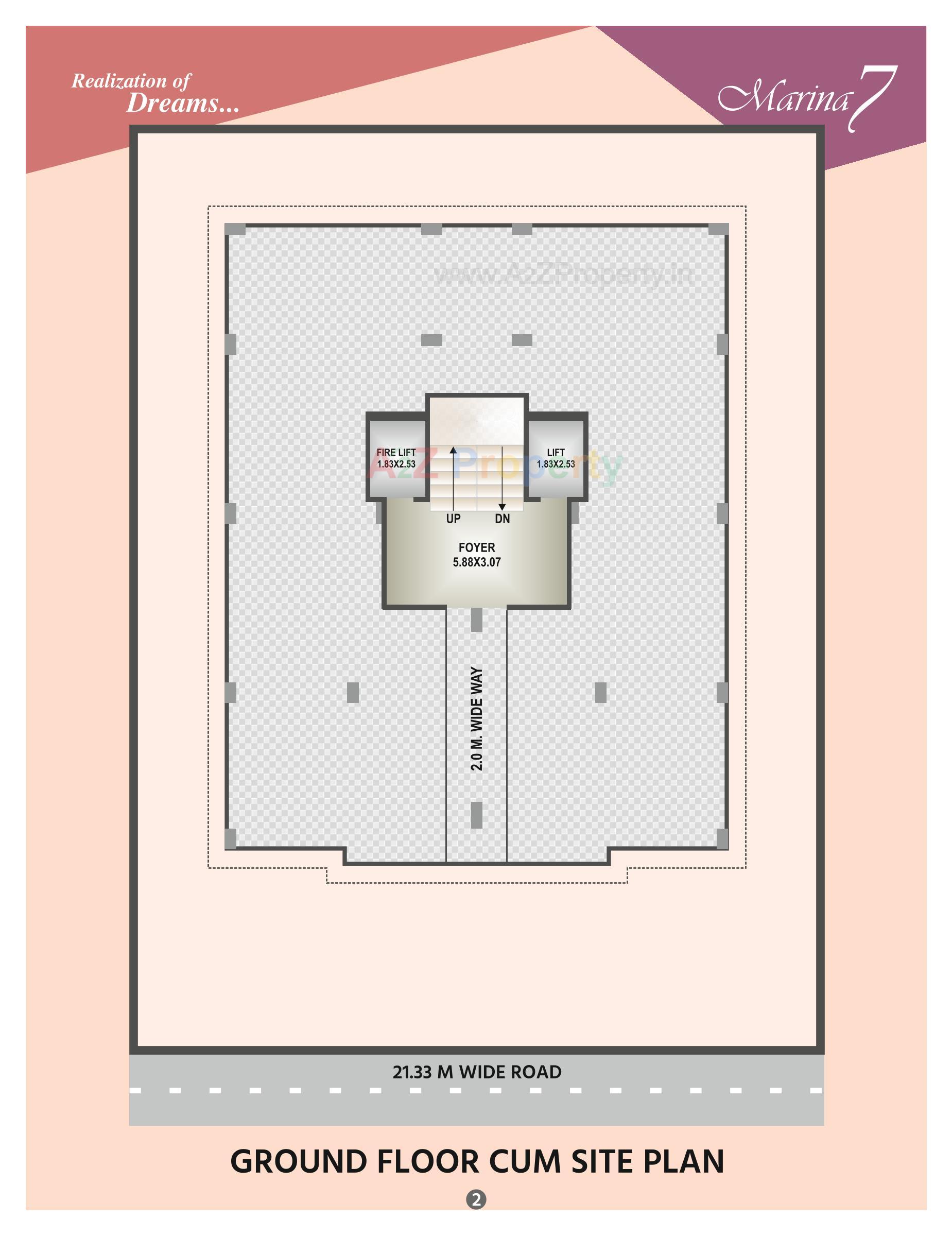 Layout of real estate project Marina located at Bhavnagar, Bhavnagar, Gujarat