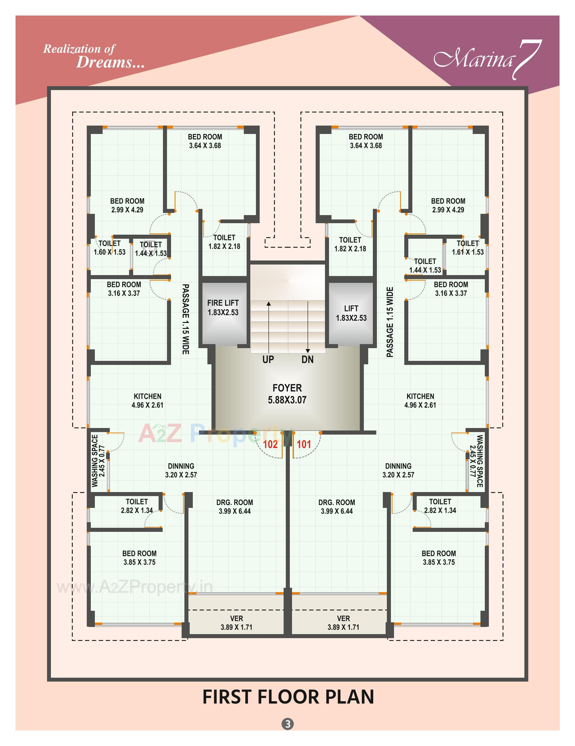 Layout of real estate project Marina located at Bhavnagar, Bhavnagar, Gujarat