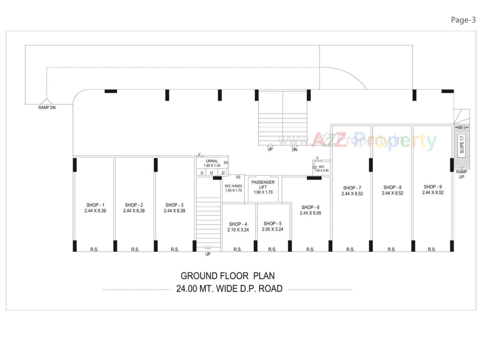 Layout of real estate project Maruti Heights located at Bhavnagar, Bhavnagar, Gujarat