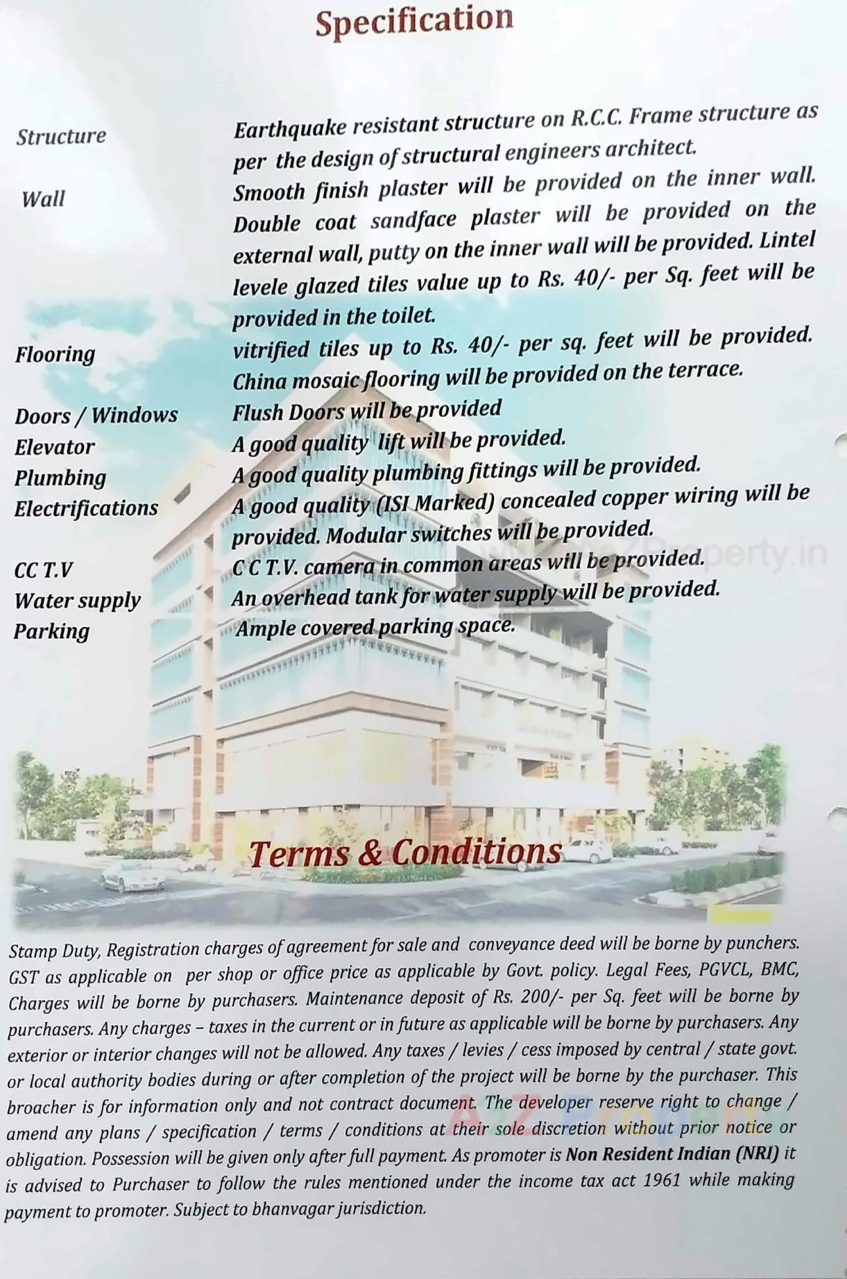  of real estate project Meridian Square located at City, Bhavnagar, Gujarat