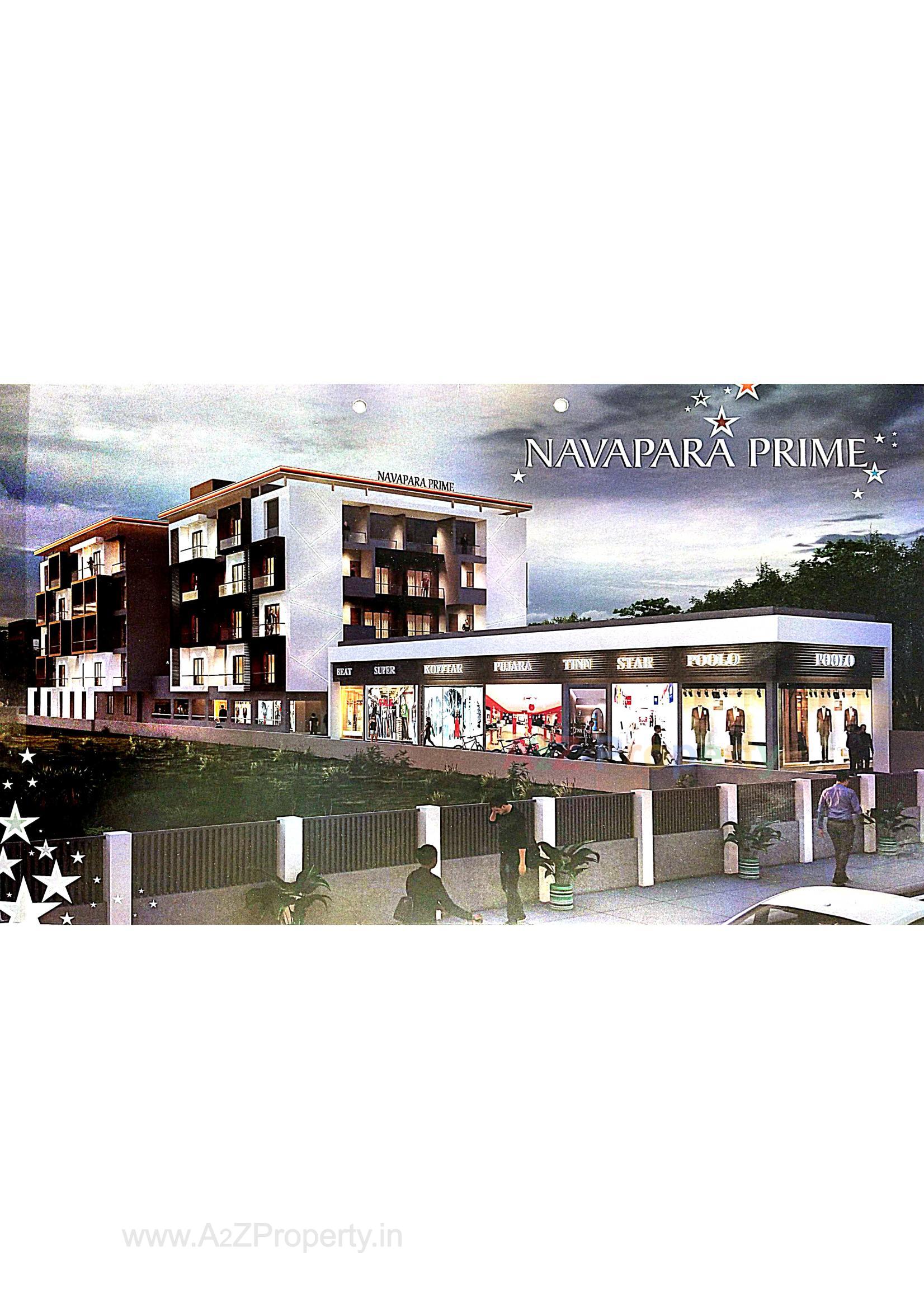 3D Elevation of real estate project Navapara Prime located at Navapar, Bhavnagar, Gujarat