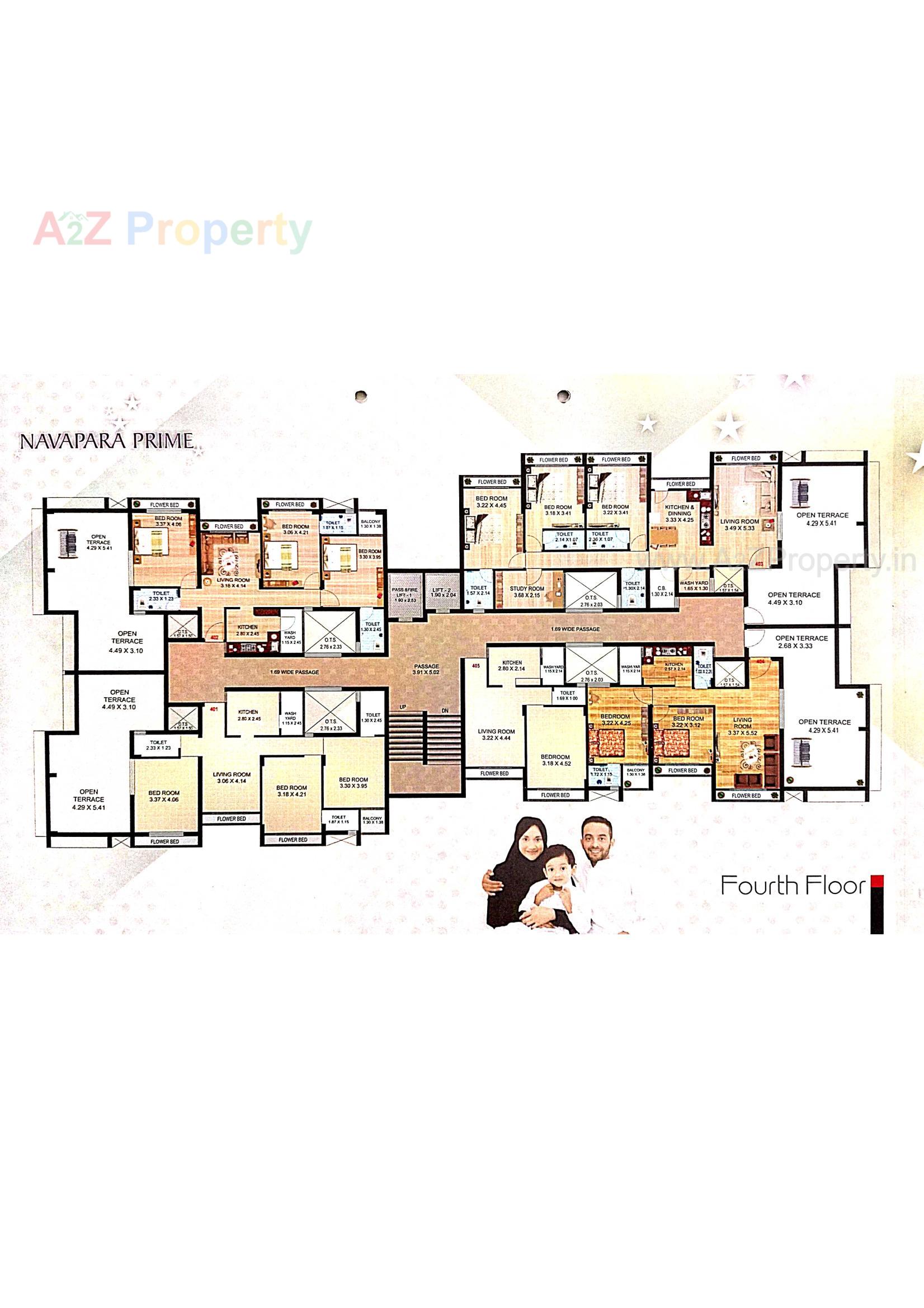 Layout of real estate project Navapara Prime located at Navapar, Bhavnagar, Gujarat