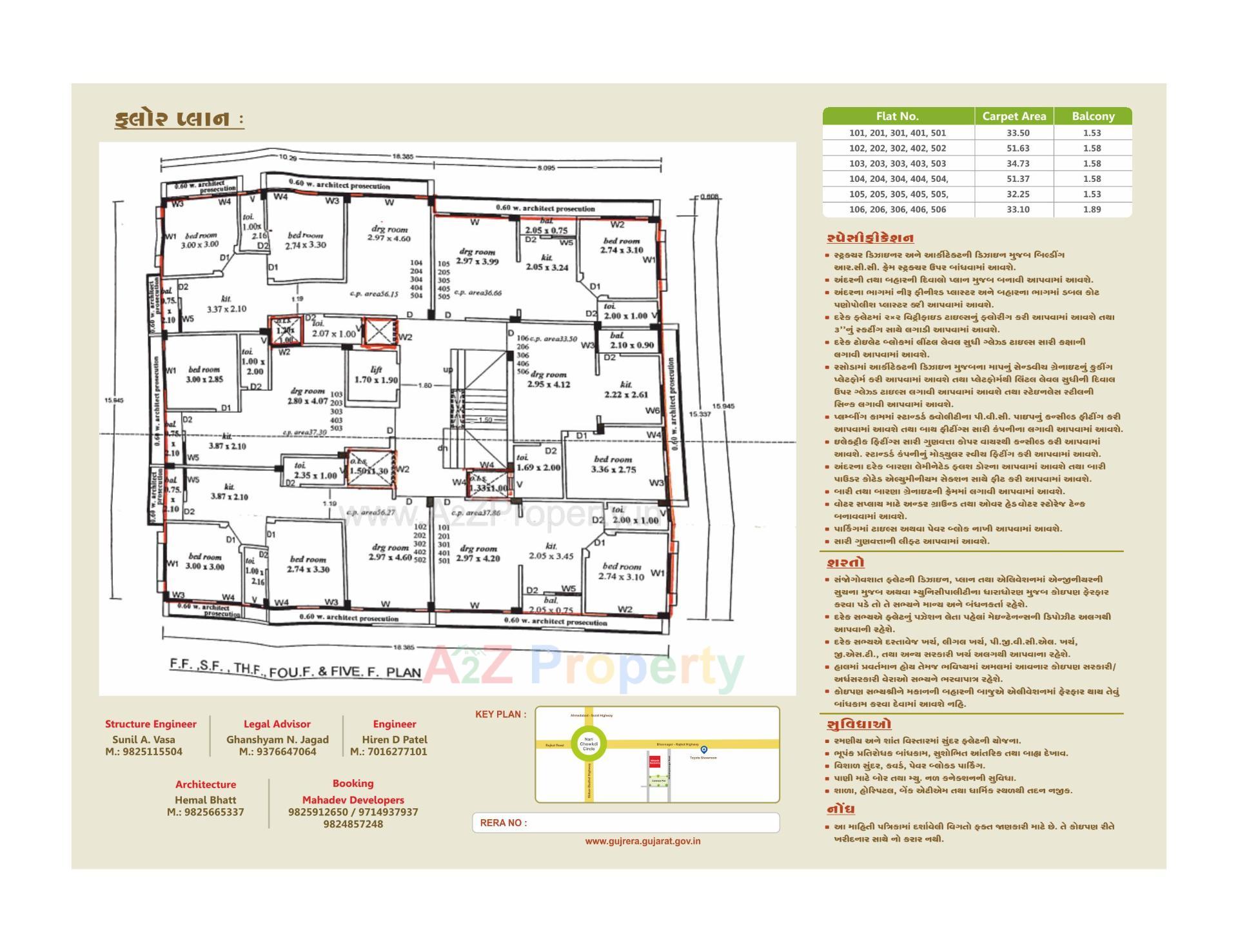 of real estate project Nilkanth Residency located at Fulsar, Bhavnagar, Gujarat