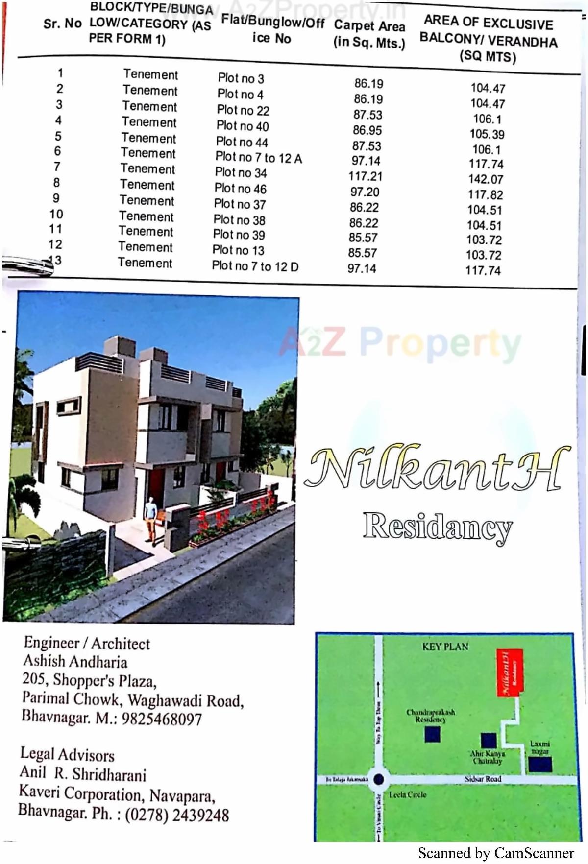  of real estate project Nilkanth Residency located at Adhewada, Bhavnagar, Gujarat