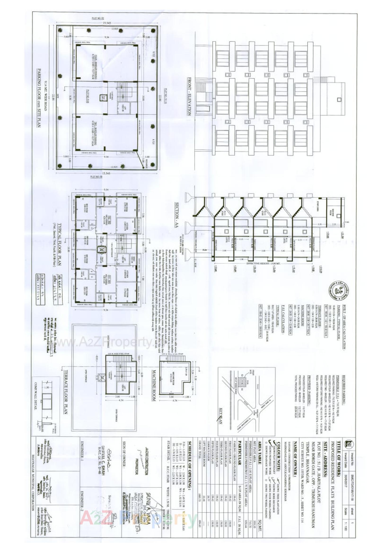 Layout of real estate project Noorain Park located at Bhavnagar, Bhavnagar, Gujarat