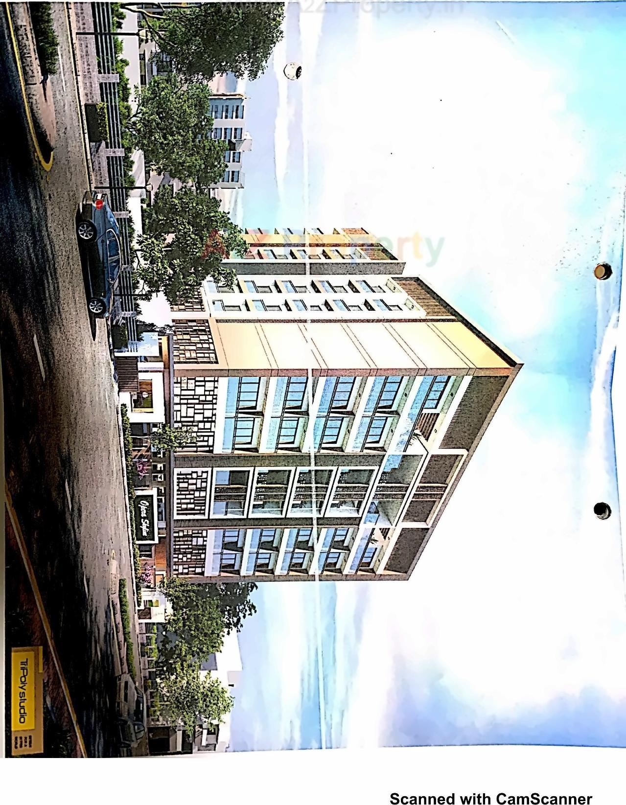 3D Elevation of real estate project Opera Skyline located at Krushnanagar, Bhavnagar, Gujarat